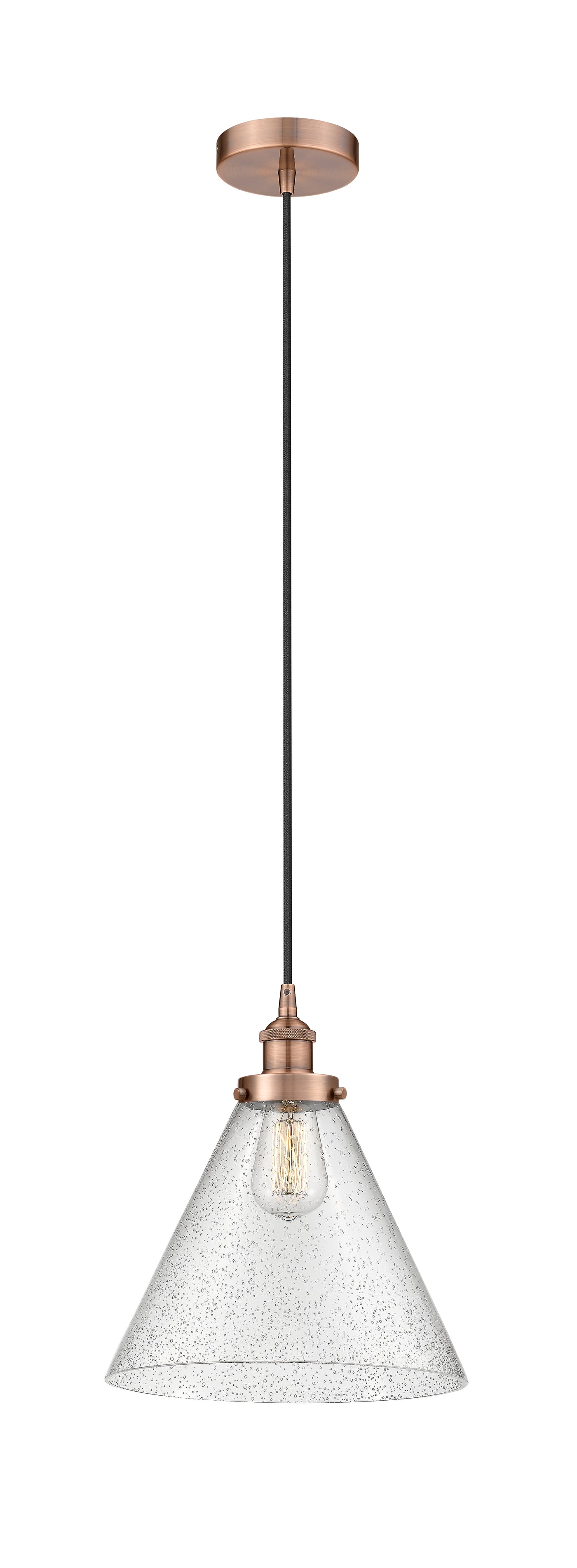 Edison Mini Pendant Cast Antique Brass