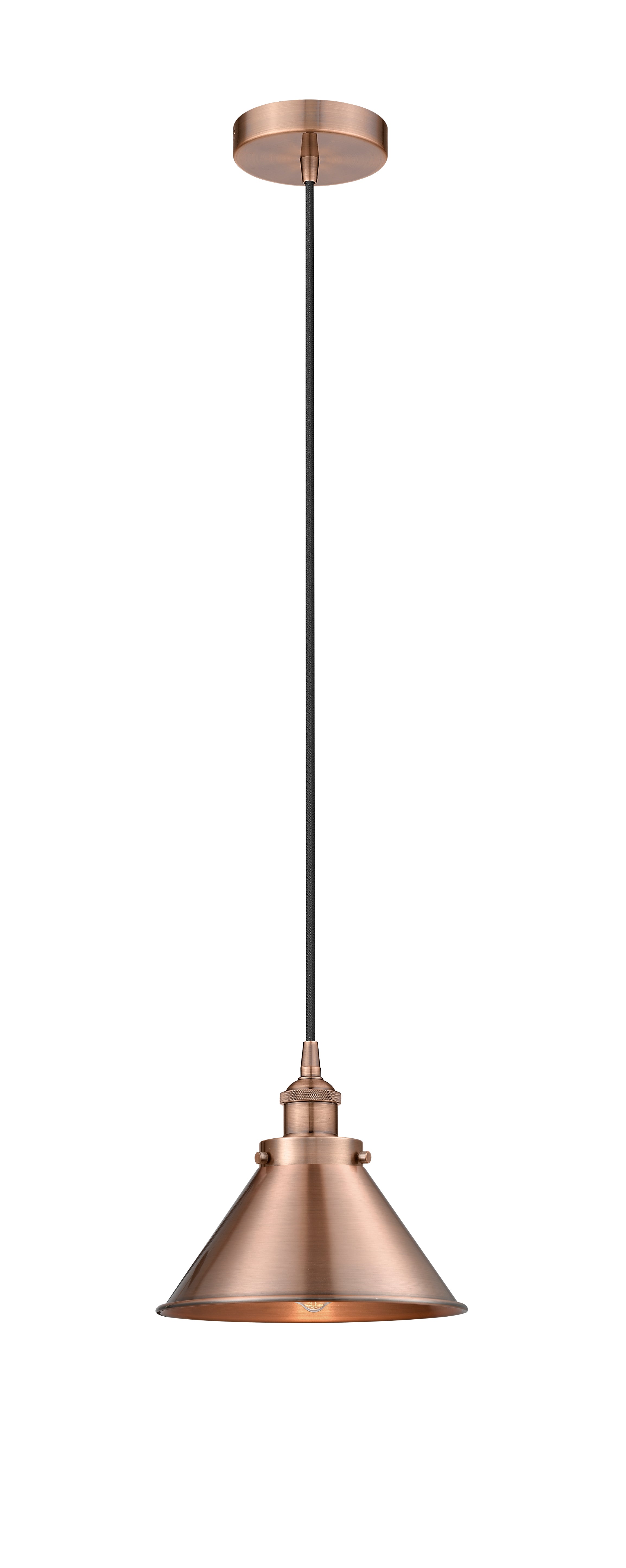 Edison Mini Pendant Antique Brass Cast Brass
