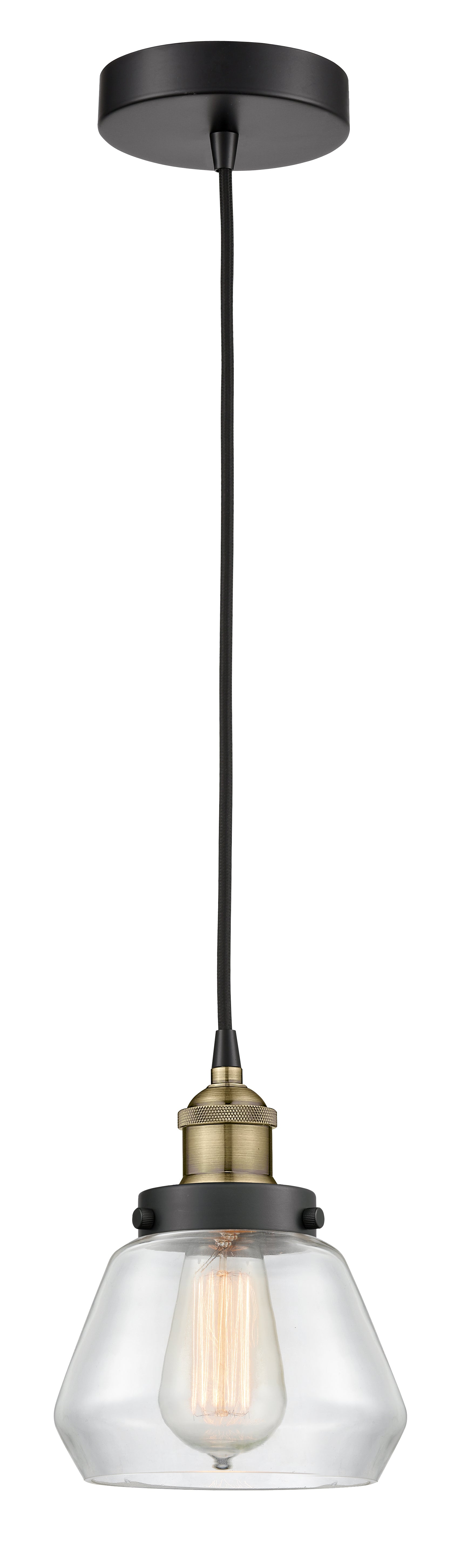 Edison Mini Pendant Antique Brass Finish