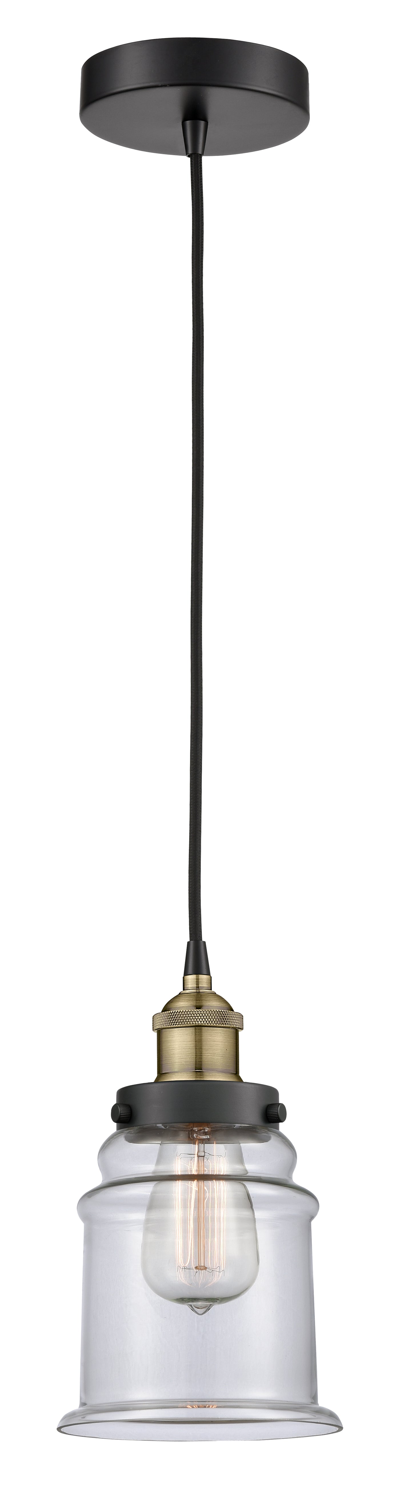 Edison Mini Pendant Antique Brass Finish