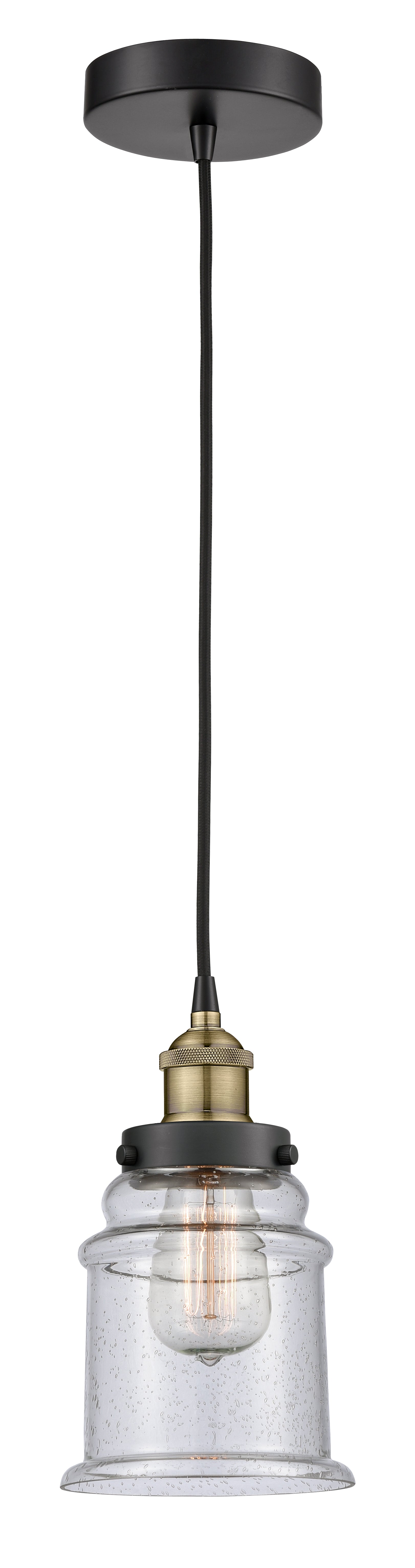 Edison Mini Pendant Antique Brass Finish