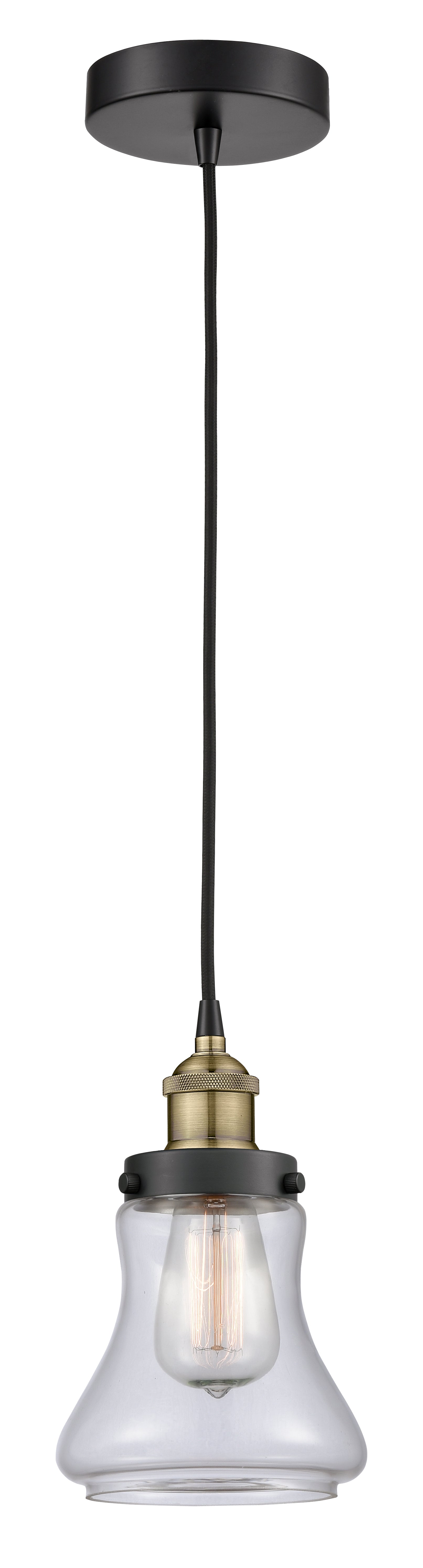 Edison Mini Pendant Antique Brass Finish