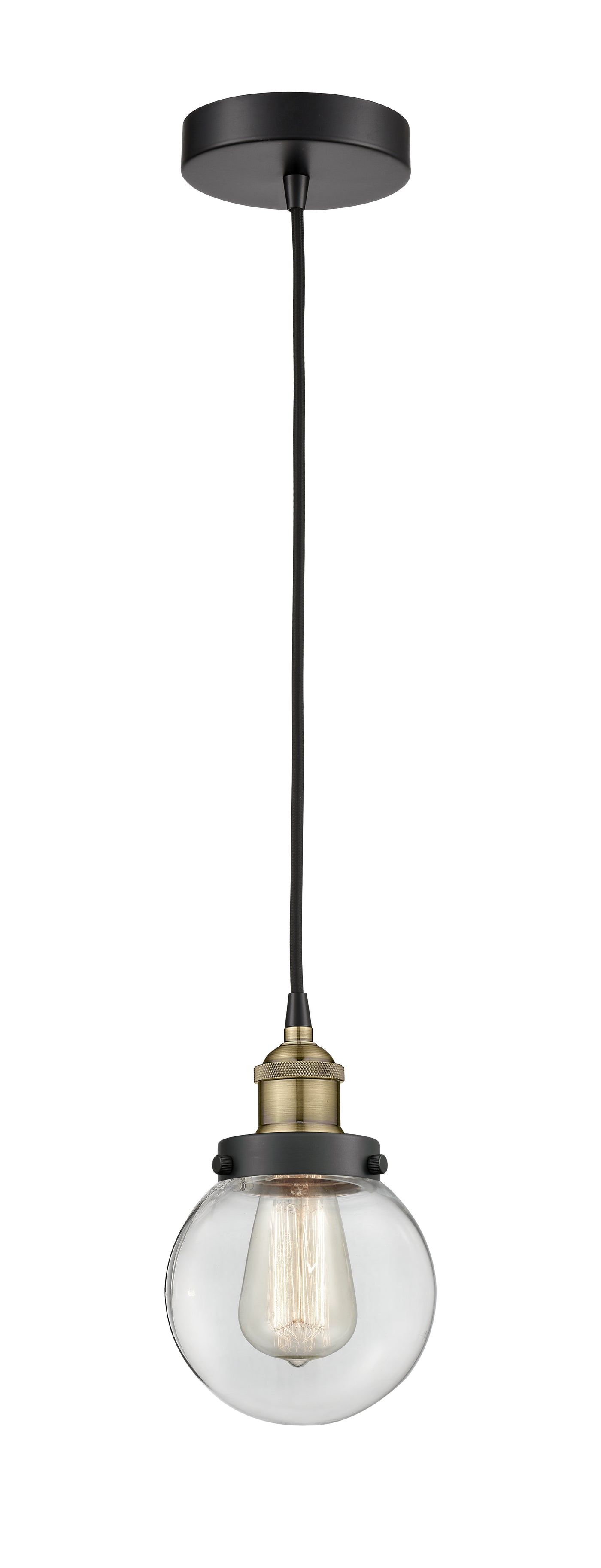 Edison Mini Pendant Antique Brass Finish