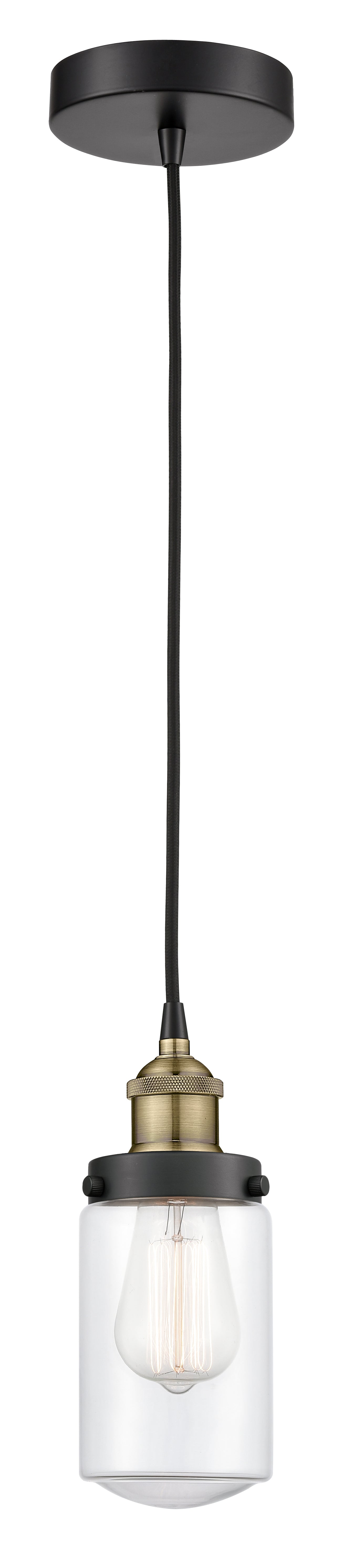 Edison Mini Pendant Antique Brass Finish