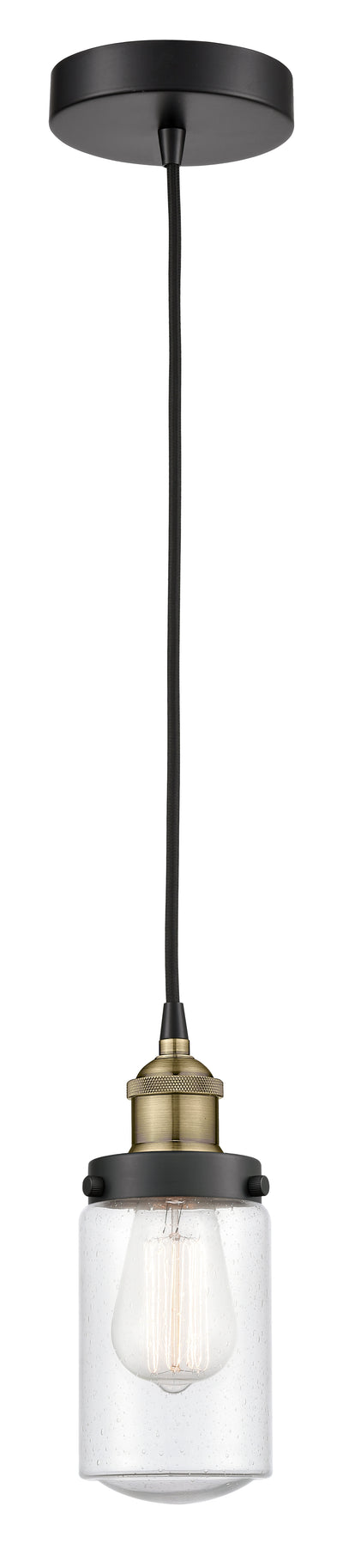 Edison Mini Pendant Antique Brass Finish