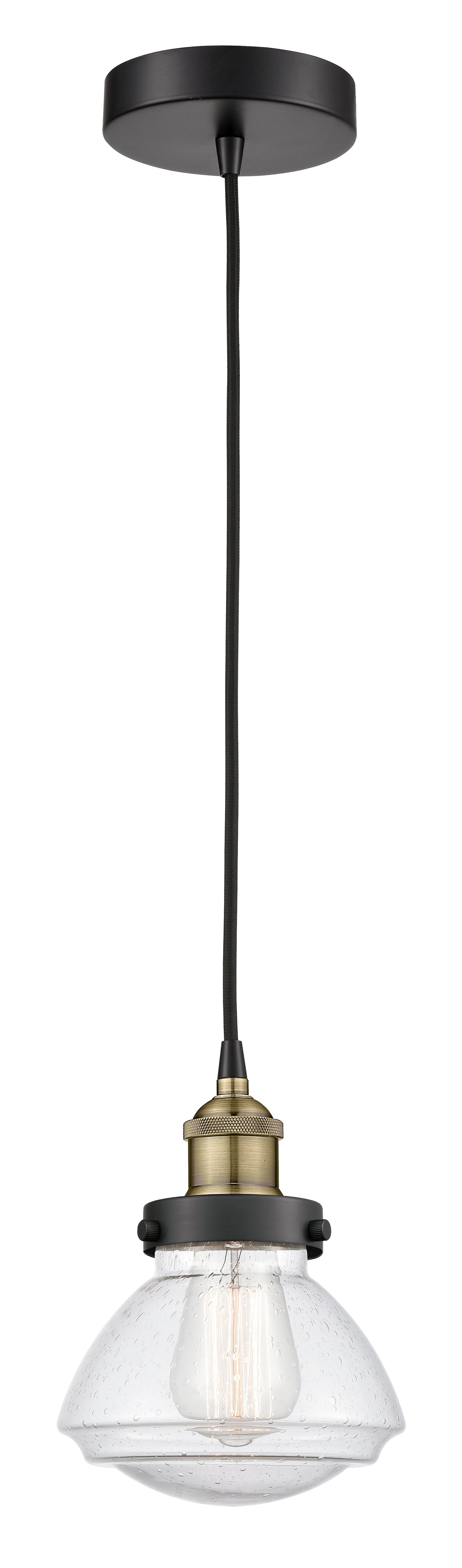 Edison Mini Pendant Antique Brass Finish