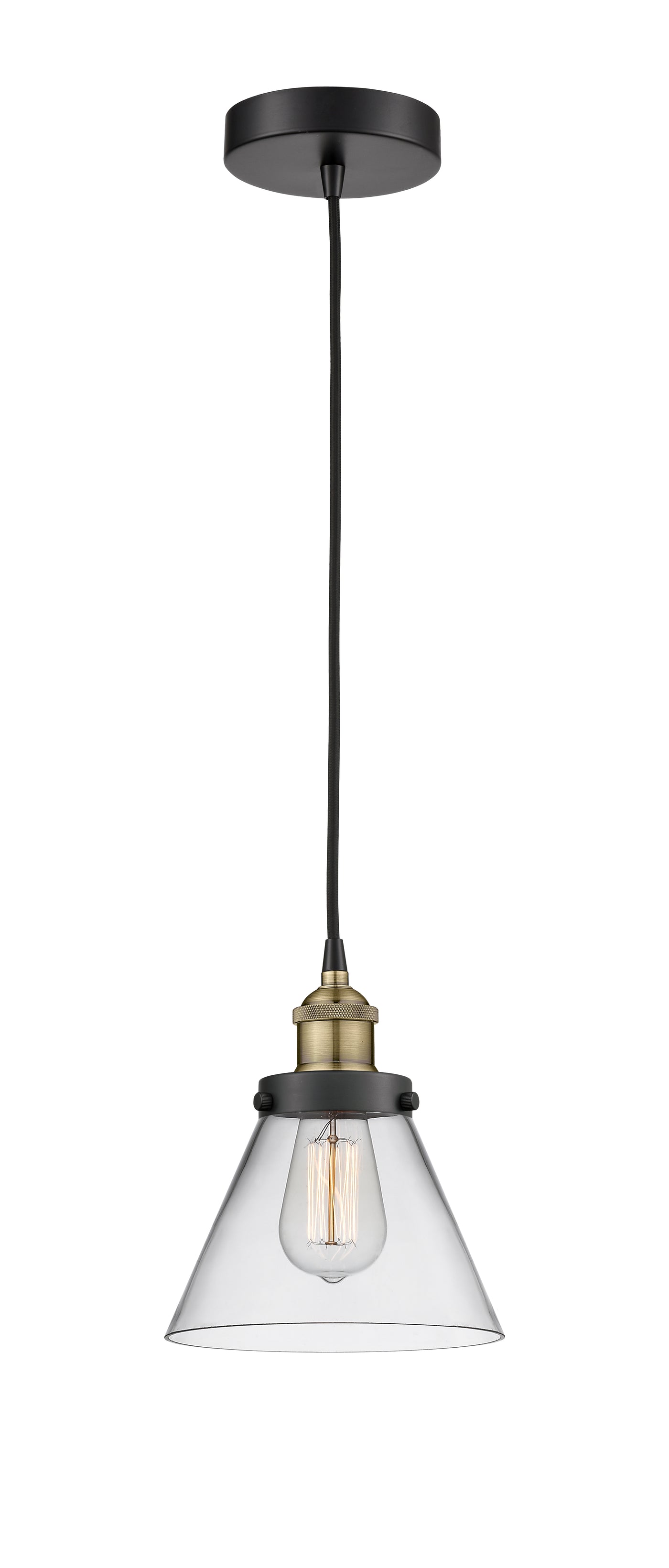 Edison Mini Pendant Antique Brass Finish