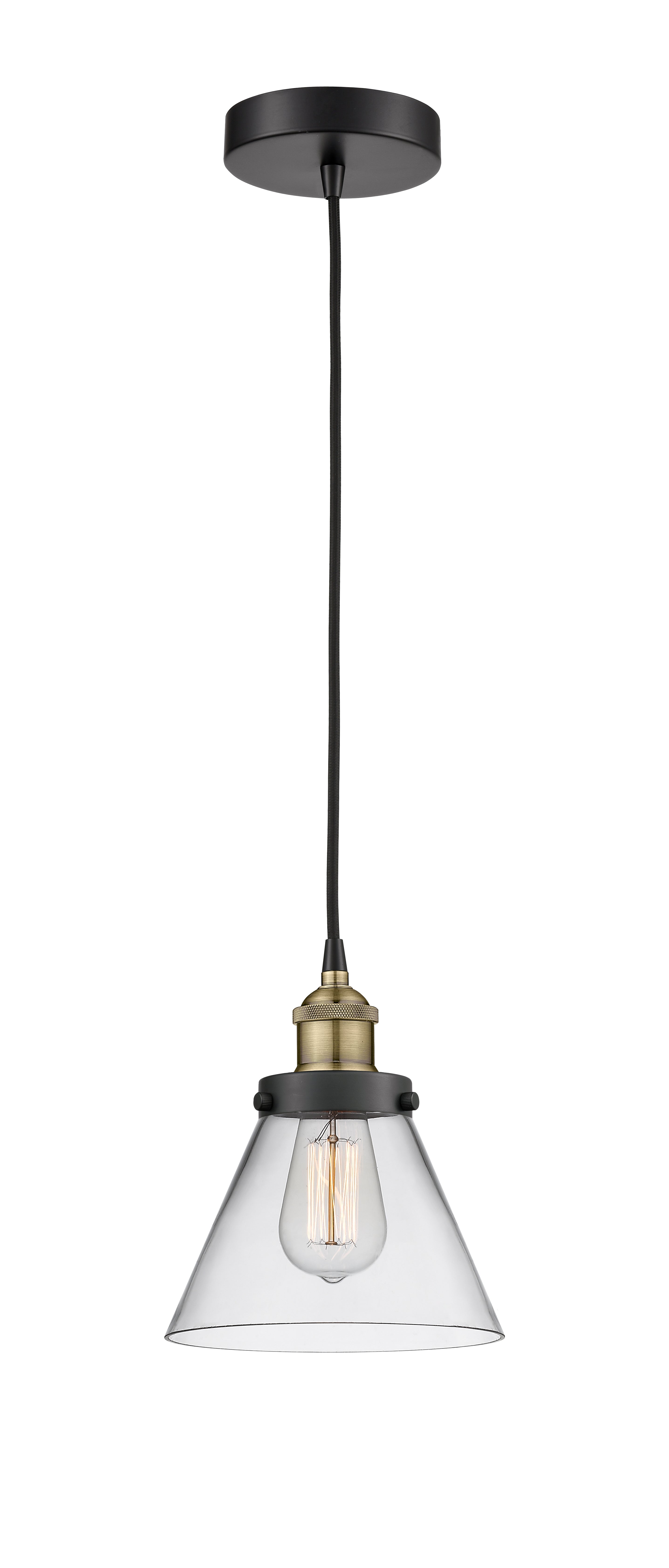 Edison Mini Pendant Antique Brass Finish