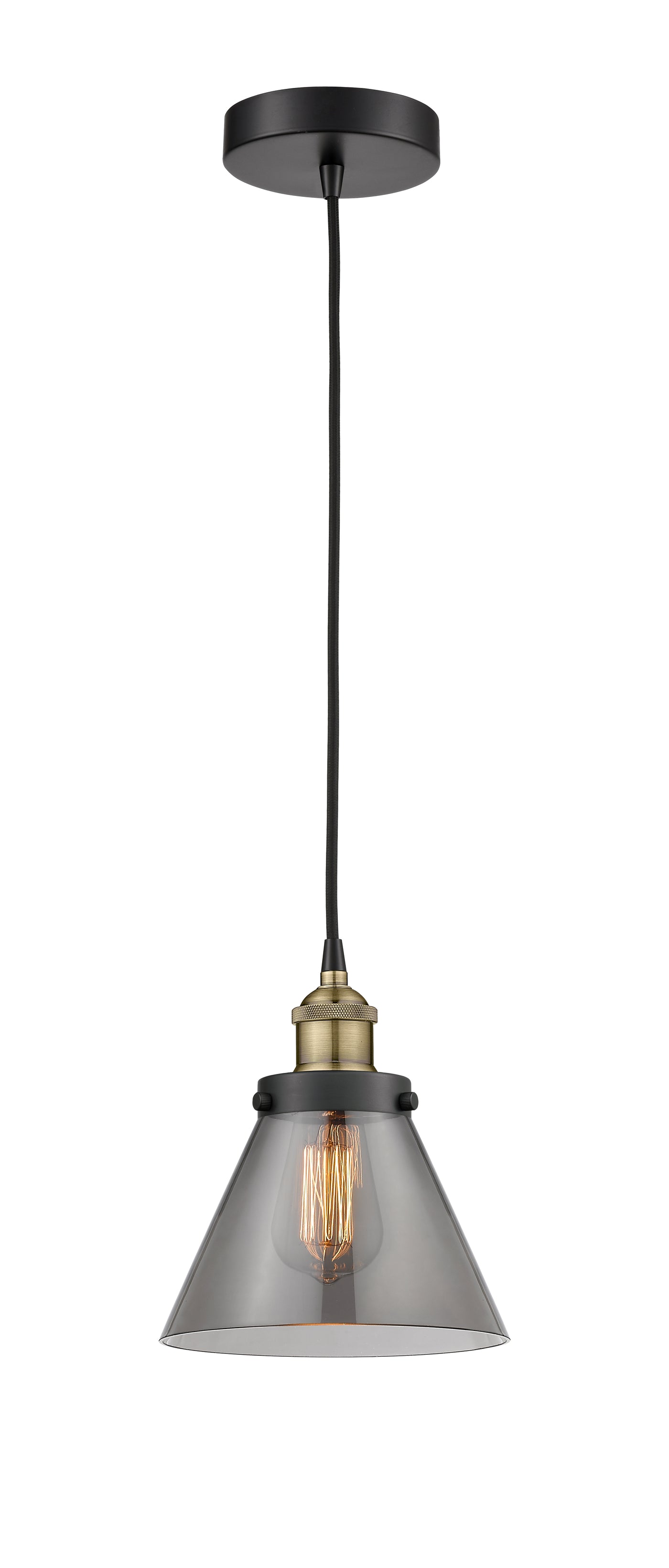 Edison Mini Pendant Antique Brass Finish