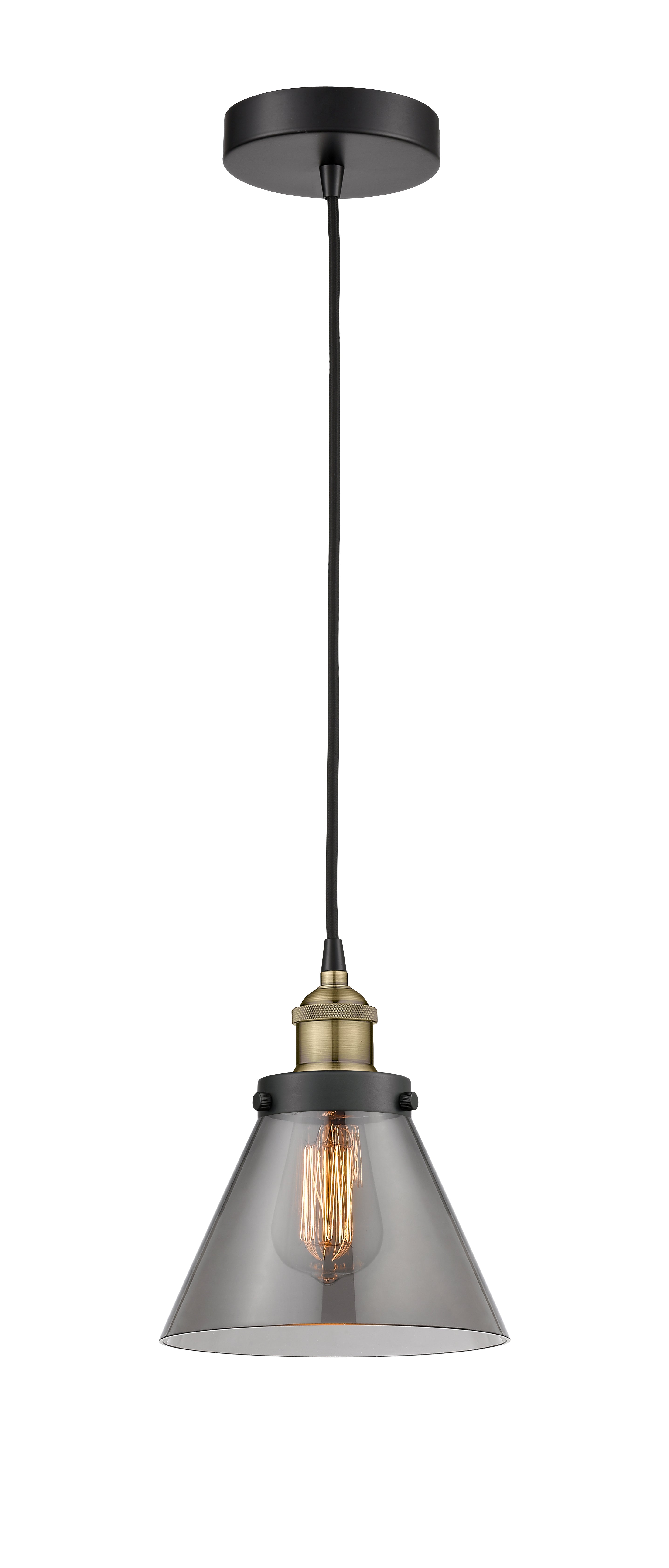 Edison Mini Pendant Antique Brass Finish