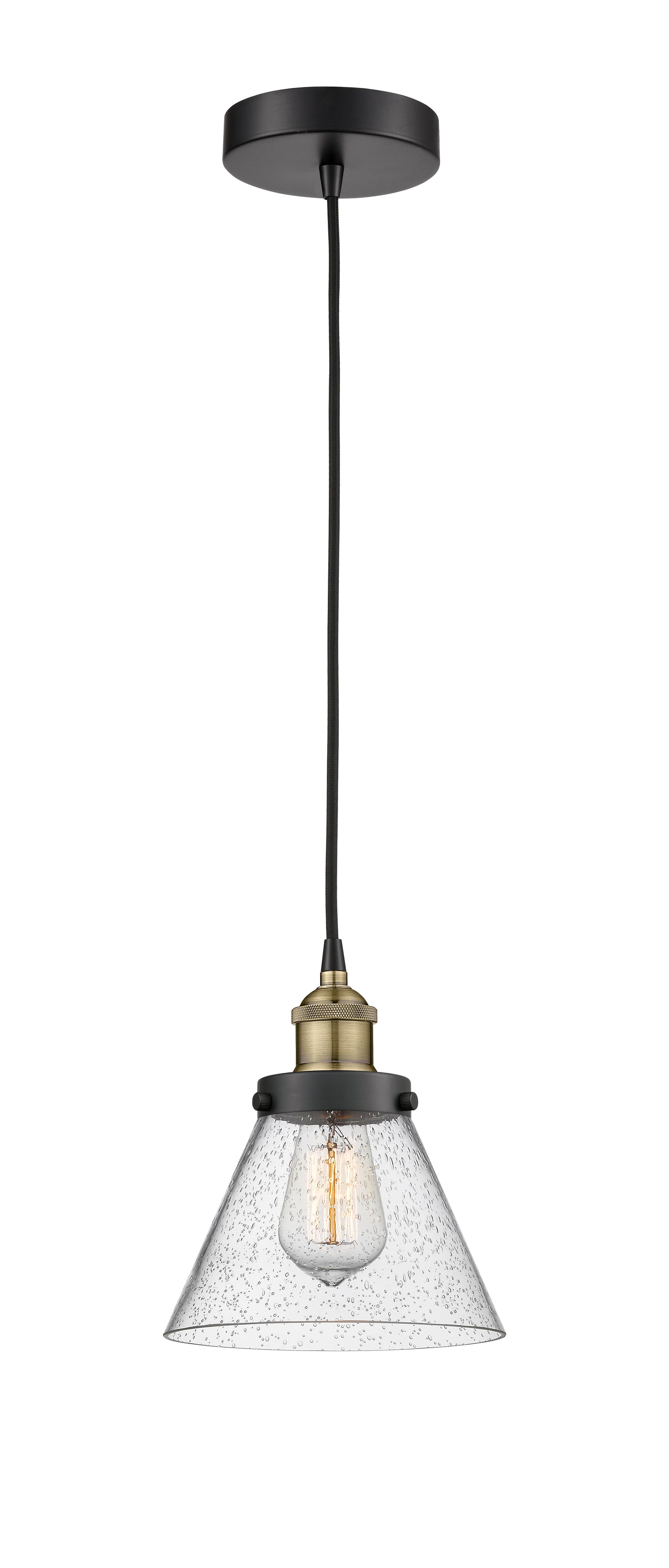 Edison Mini Pendant Antique Brass Finish