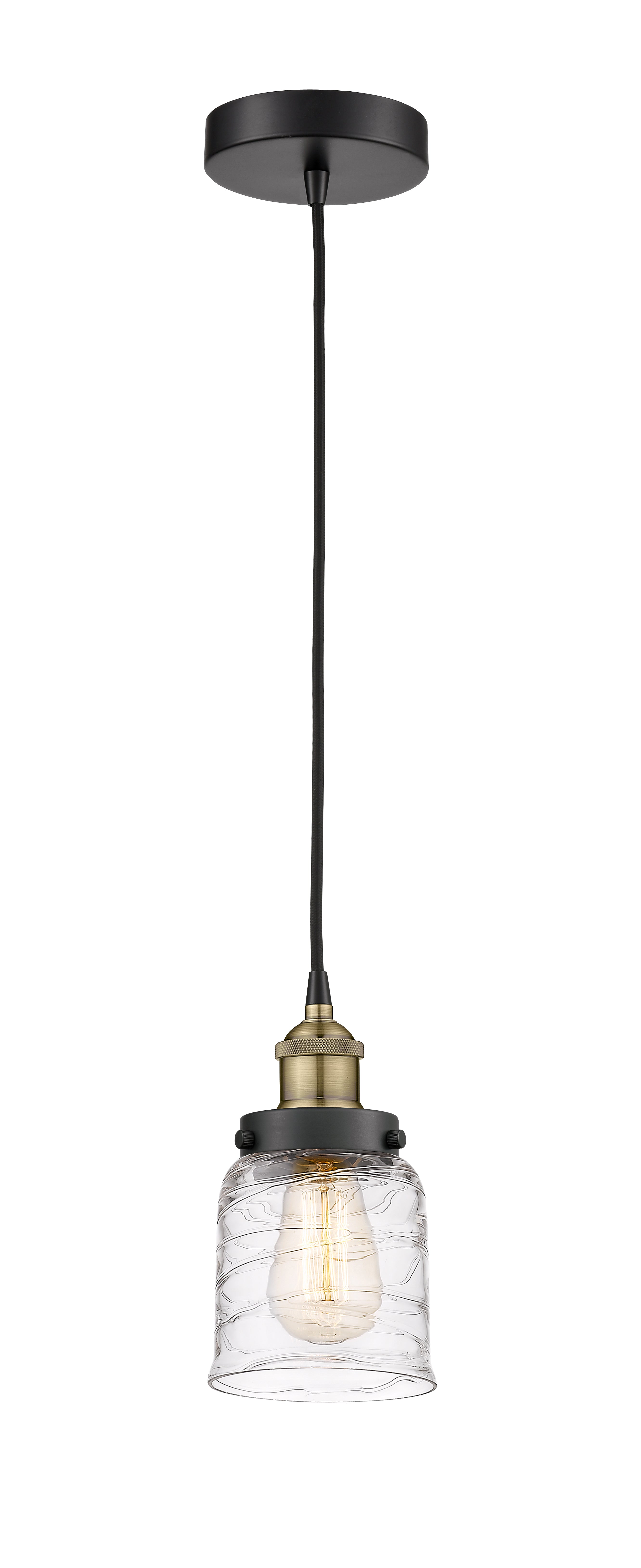 Edison Mini Pendant Antique Brass Cast