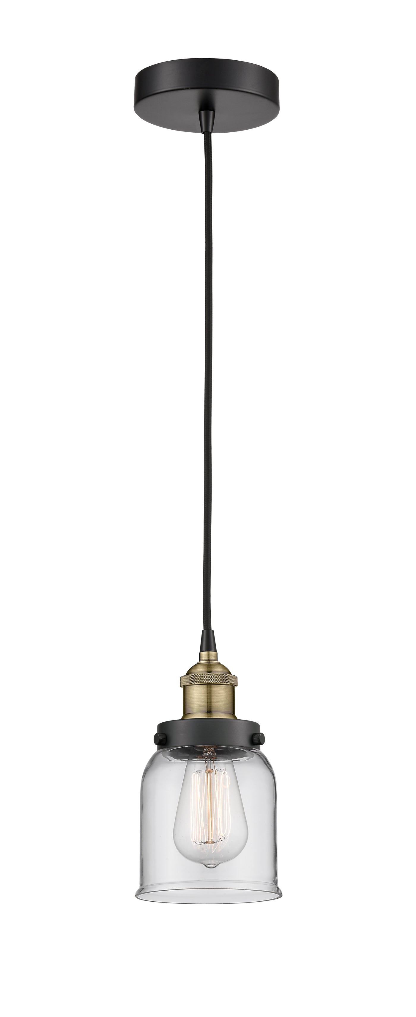 Edison Mini Pendant Antique Brass Finish