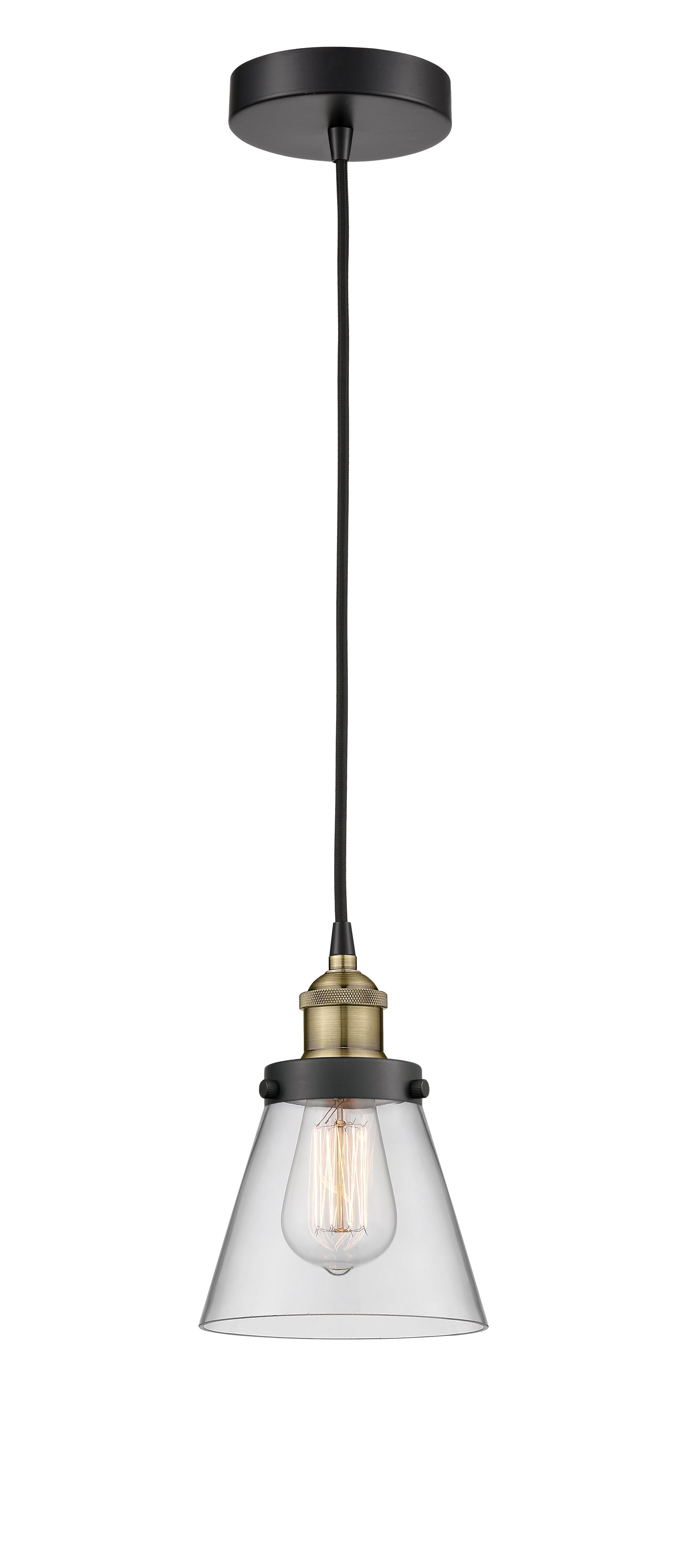 Edison Mini Pendant Antique Brass Finish