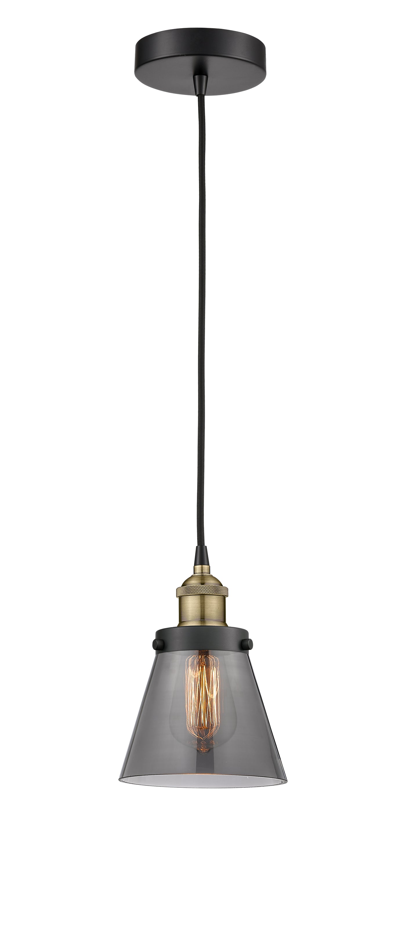 Edison Mini Pendant Antique Brass Finish