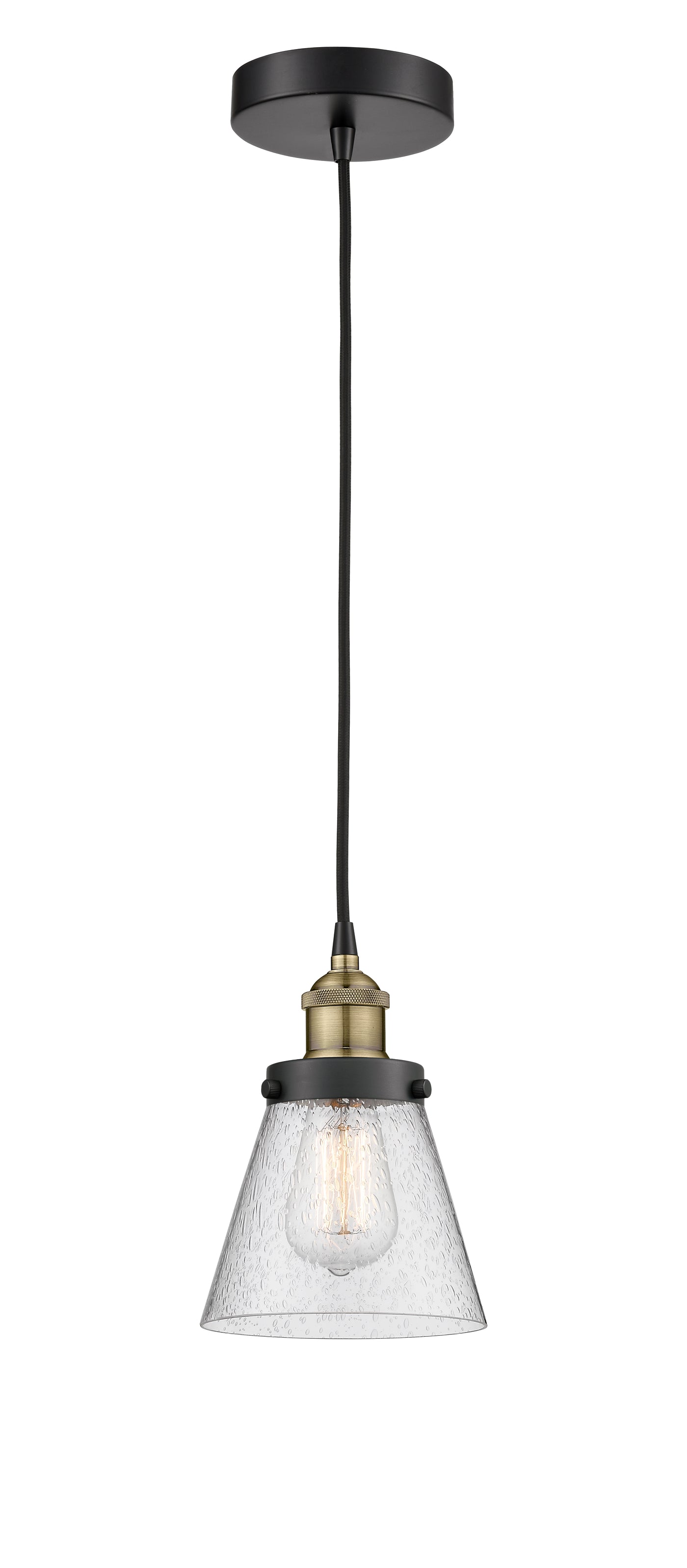 Edison Mini Pendant Antique Brass Finish