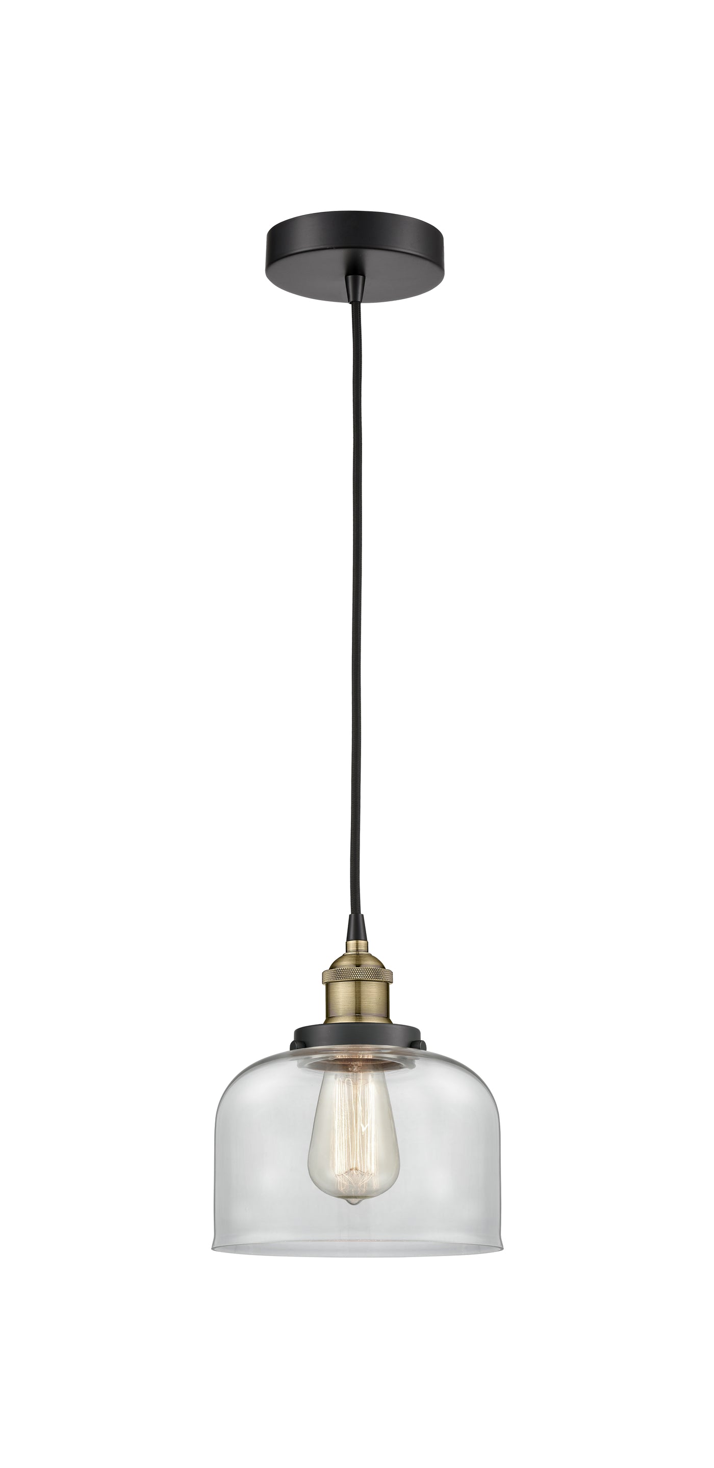 Edison Mini Pendant Antique Brass Steel