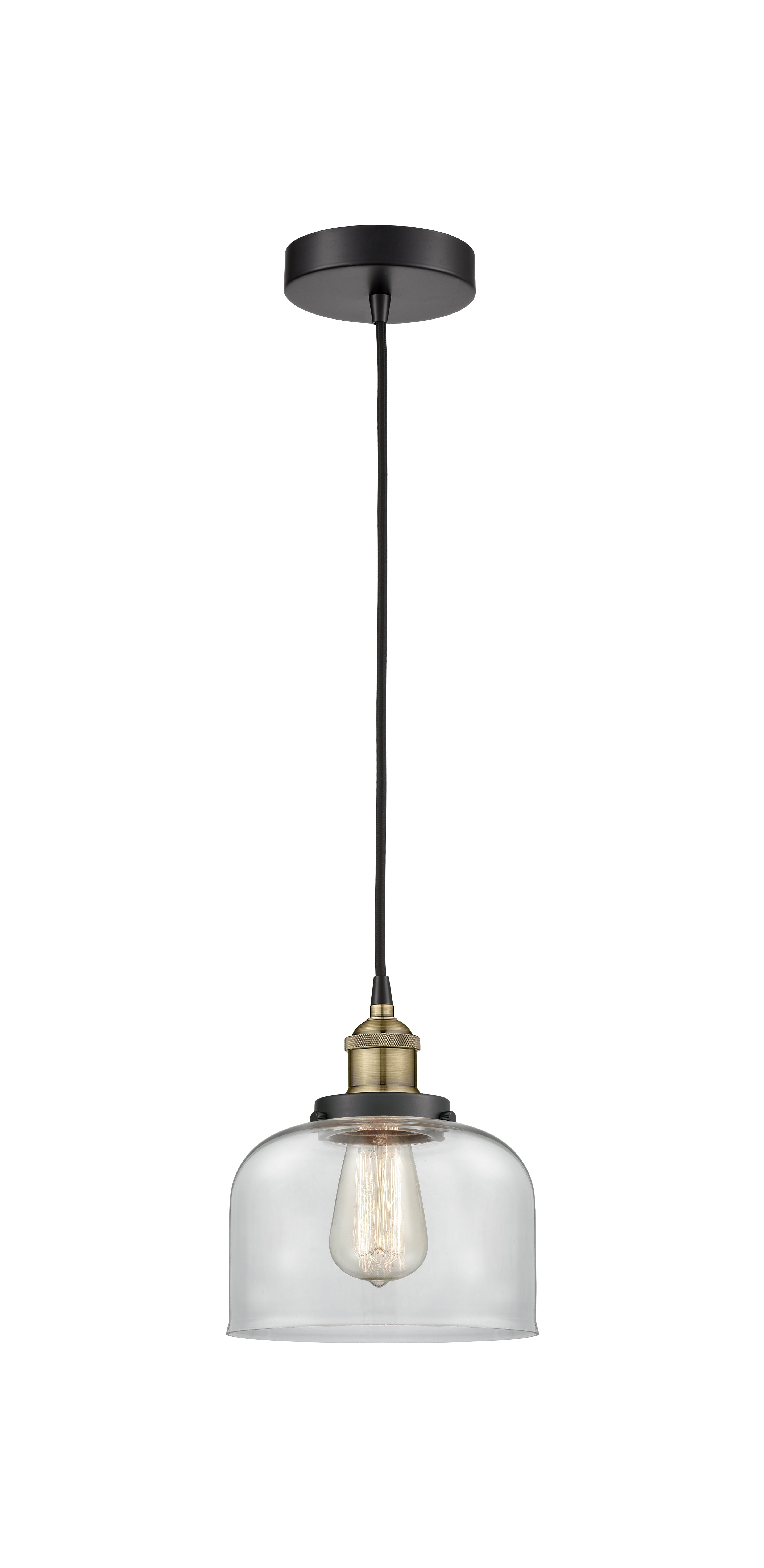 Edison Mini Pendant Antique Brass Steel