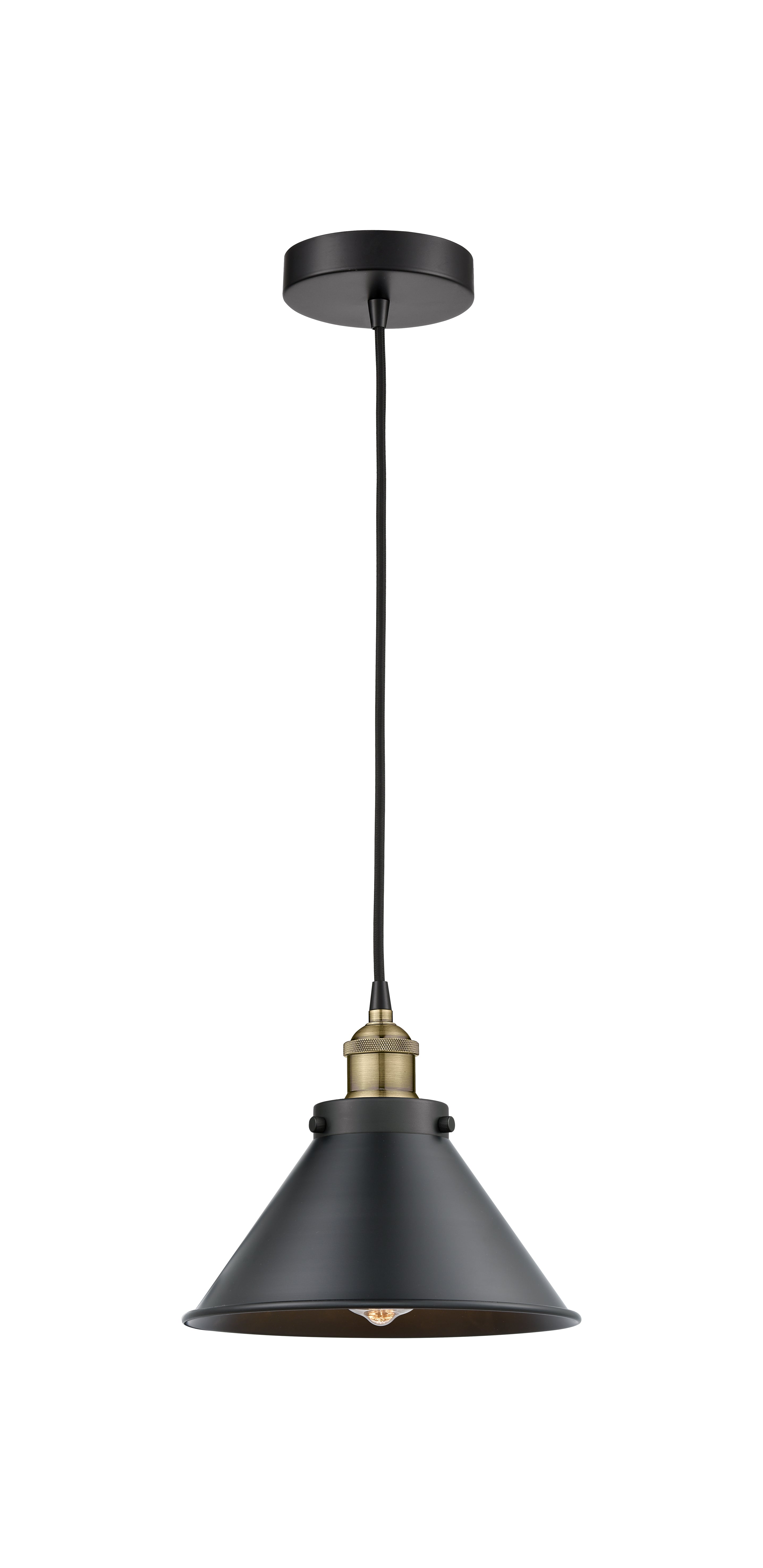 Edison Mini Pendant Antique Brass Cast Brass