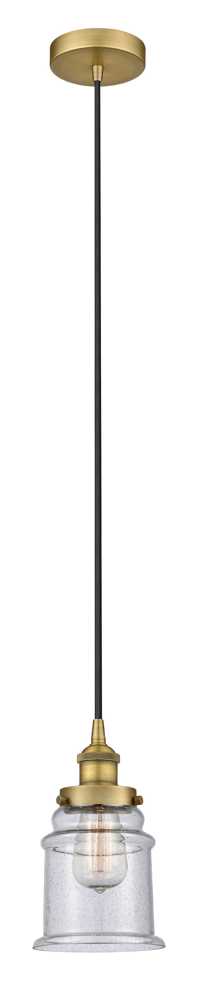 Edison Mini Pendant Antique Brass Finish