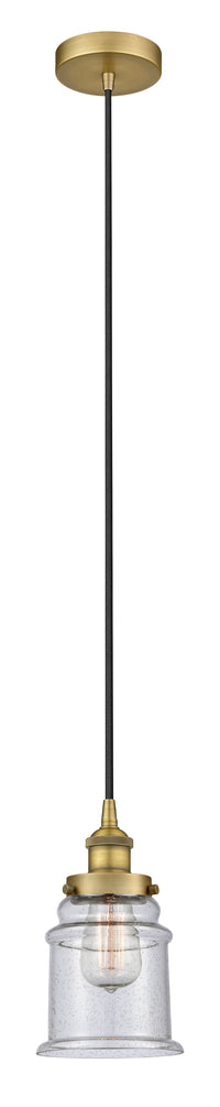 Edison Mini Pendant Antique Brass 6 Inch