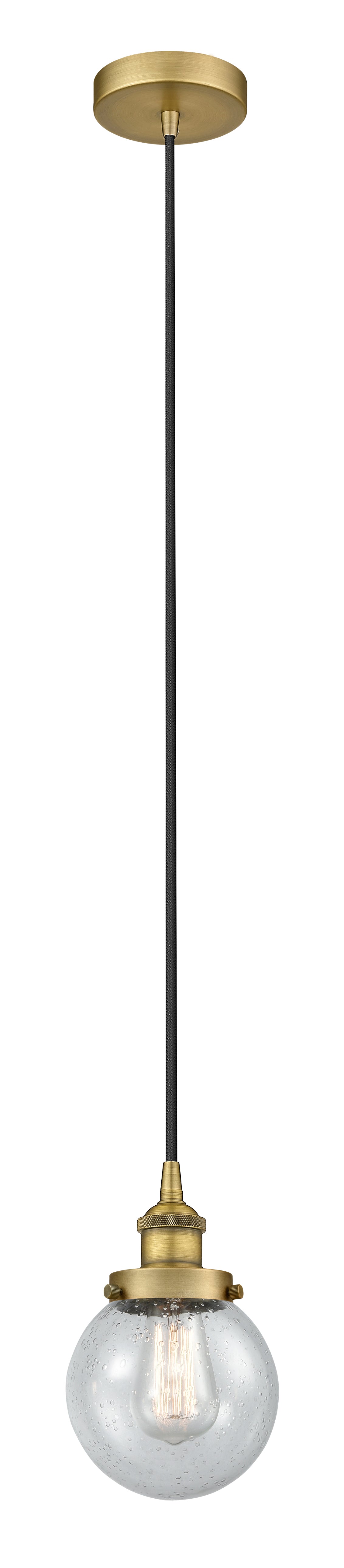 Edison Mini Pendant Antique Brass Finish