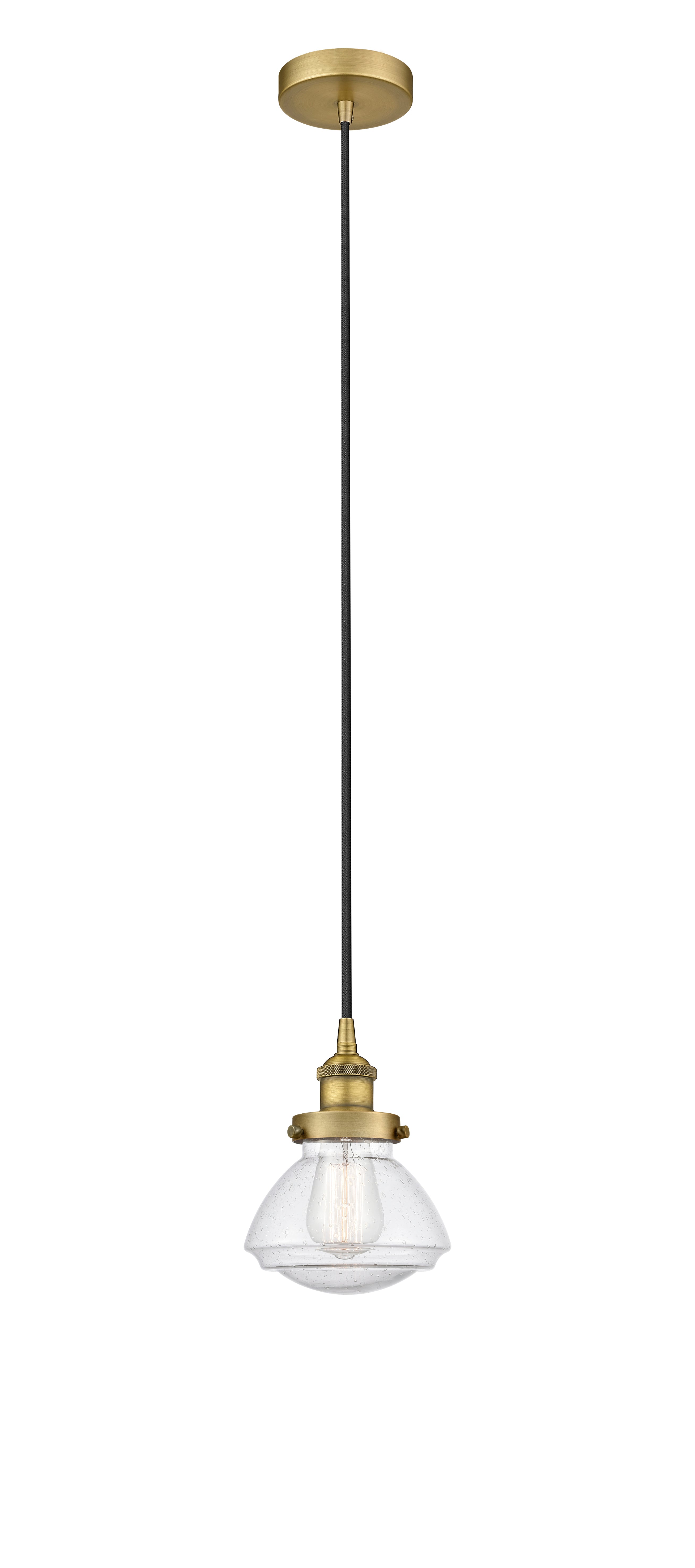 Edison Mini Pendant Antique Brass Finish