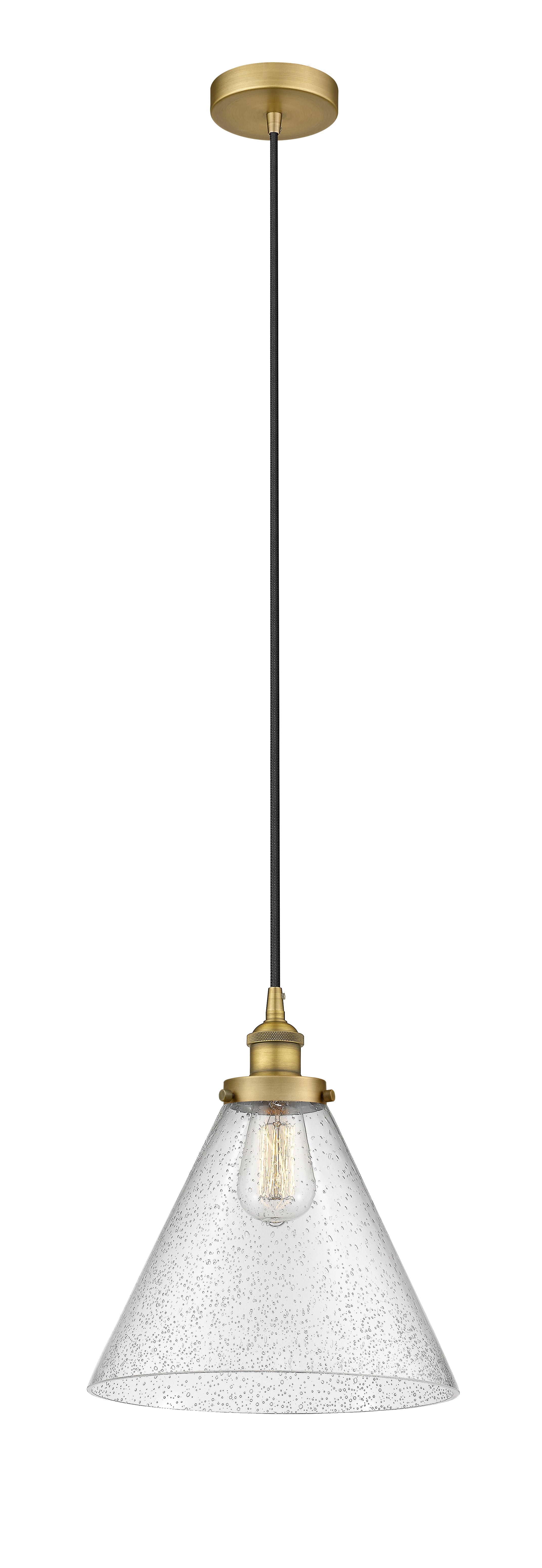 Edison Mini Pendant Cast Brass Antique