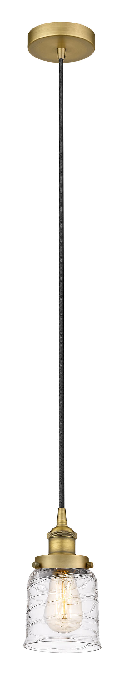 Edison Mini Pendant Cast Brass 5 Inch