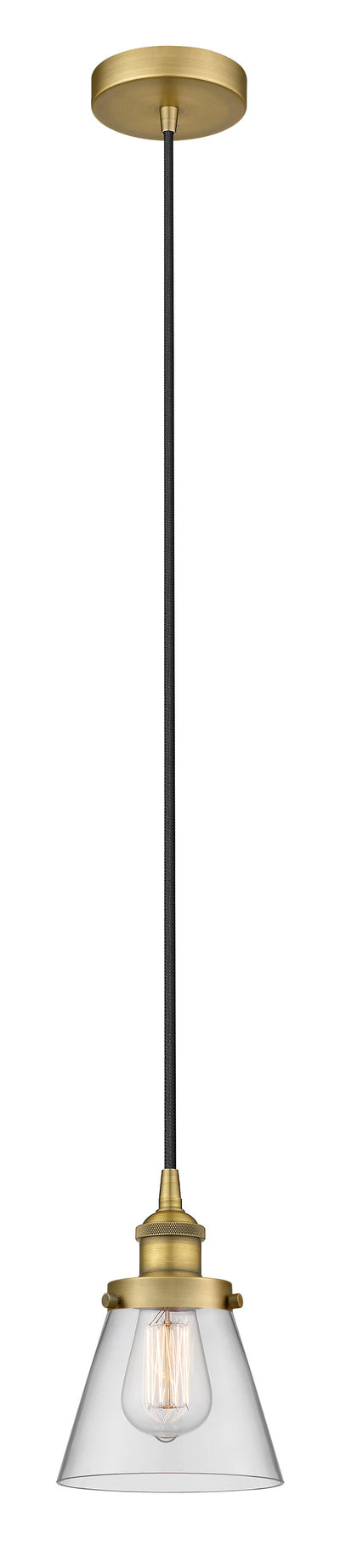 Edison Mini Pendant Antique Brass Finish