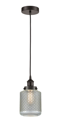 Edison Mini Pendant Antique Brass Cast Glass