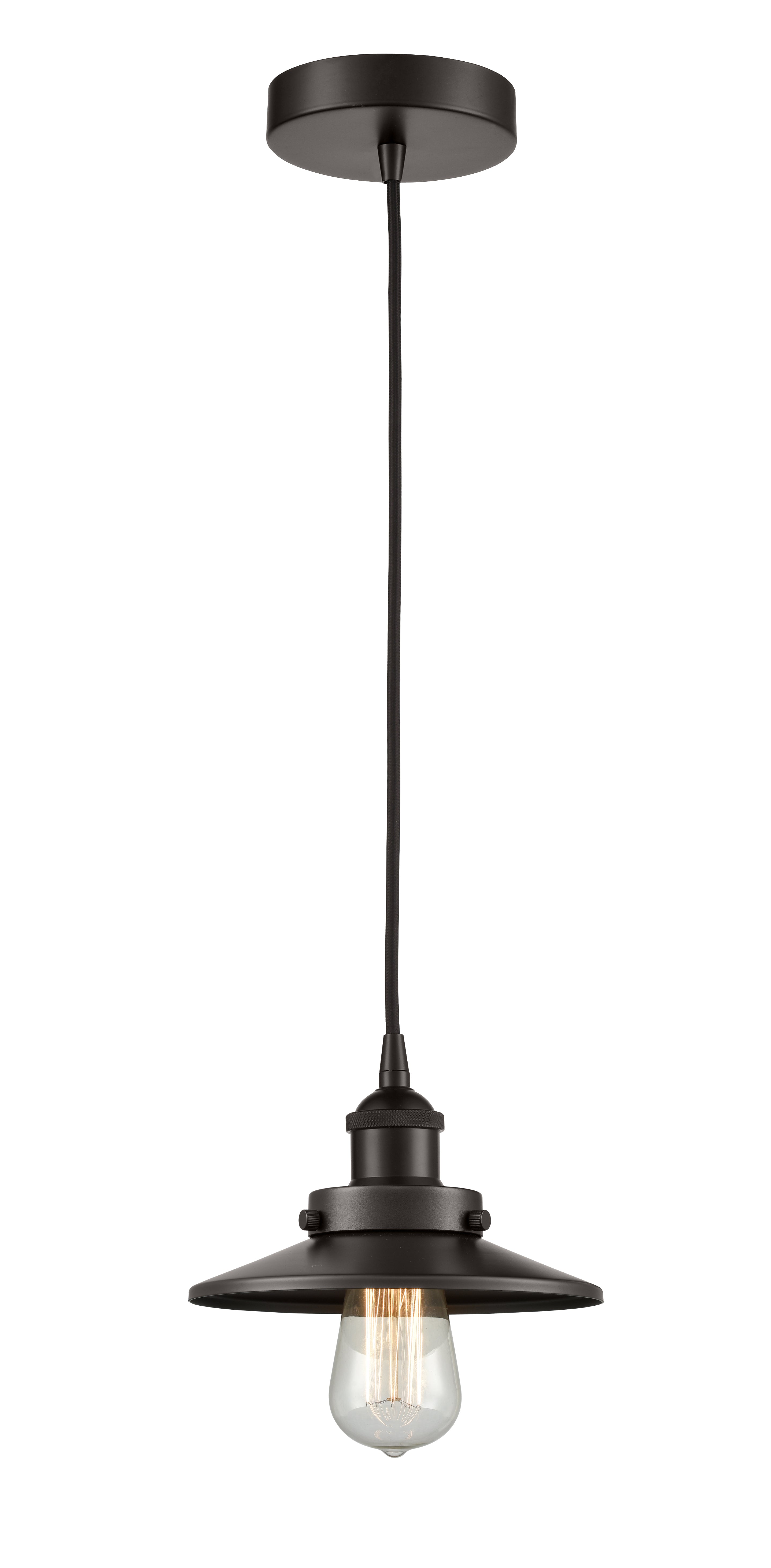 Edison Mini Pendant Matte Black Finish