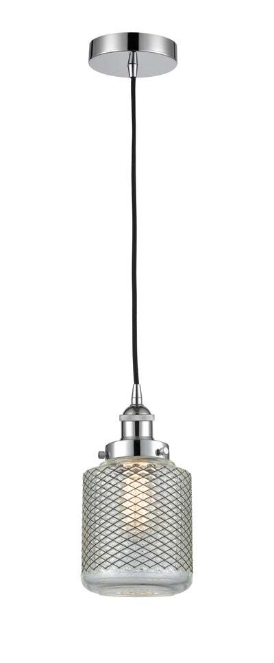 Edison Mini Pendant Antique Brass Cast Glass