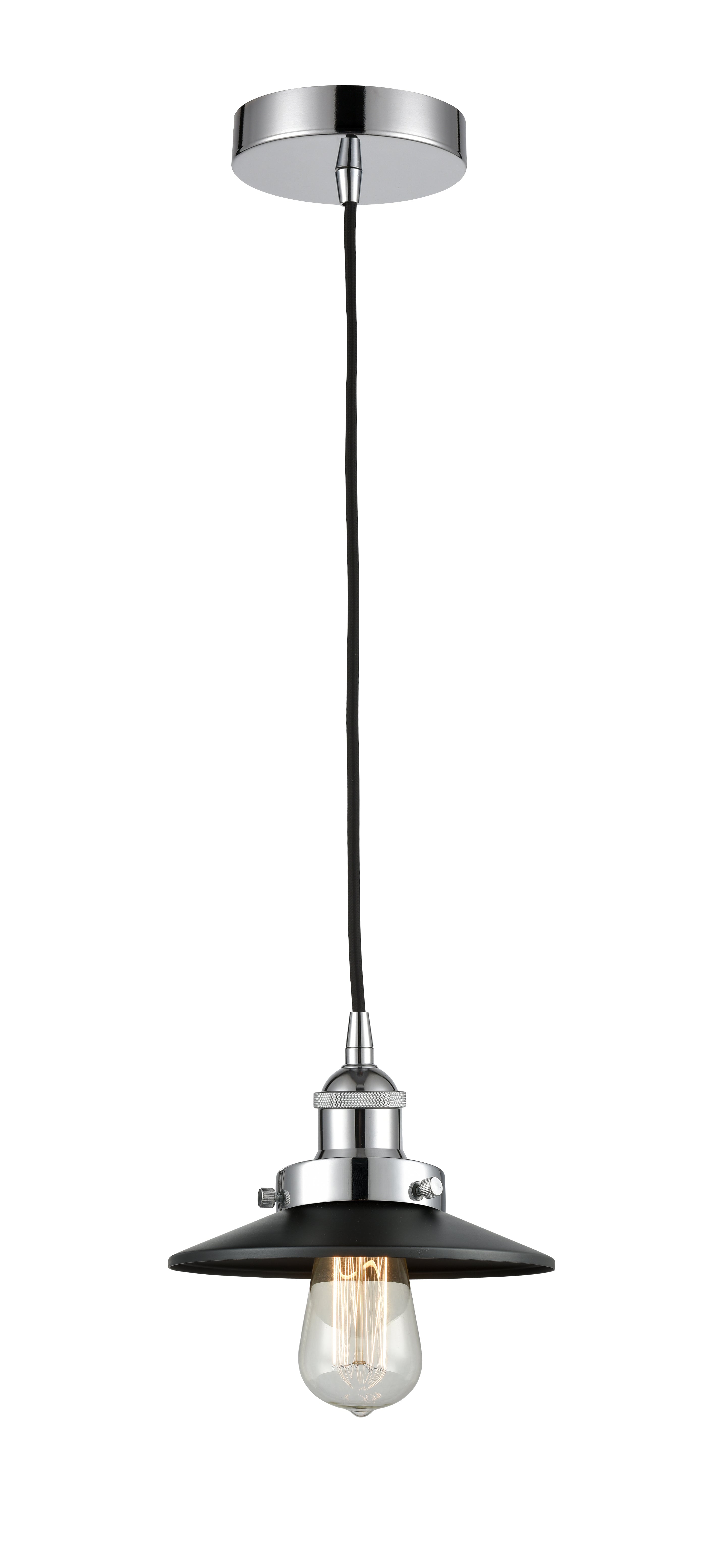 Edison Mini Pendant Matte Black Finish