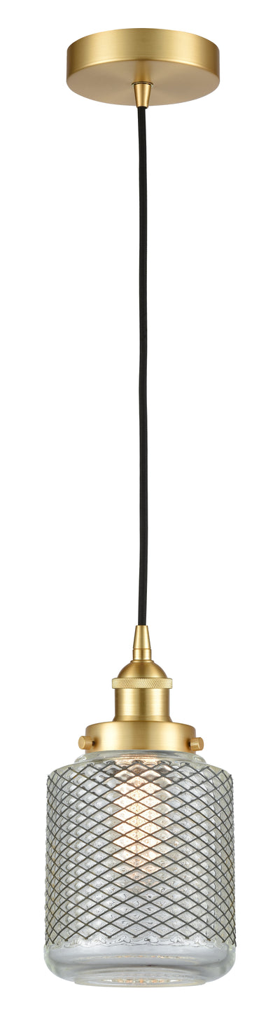 Edison Mini Pendant Antique Brass Cast Glass
