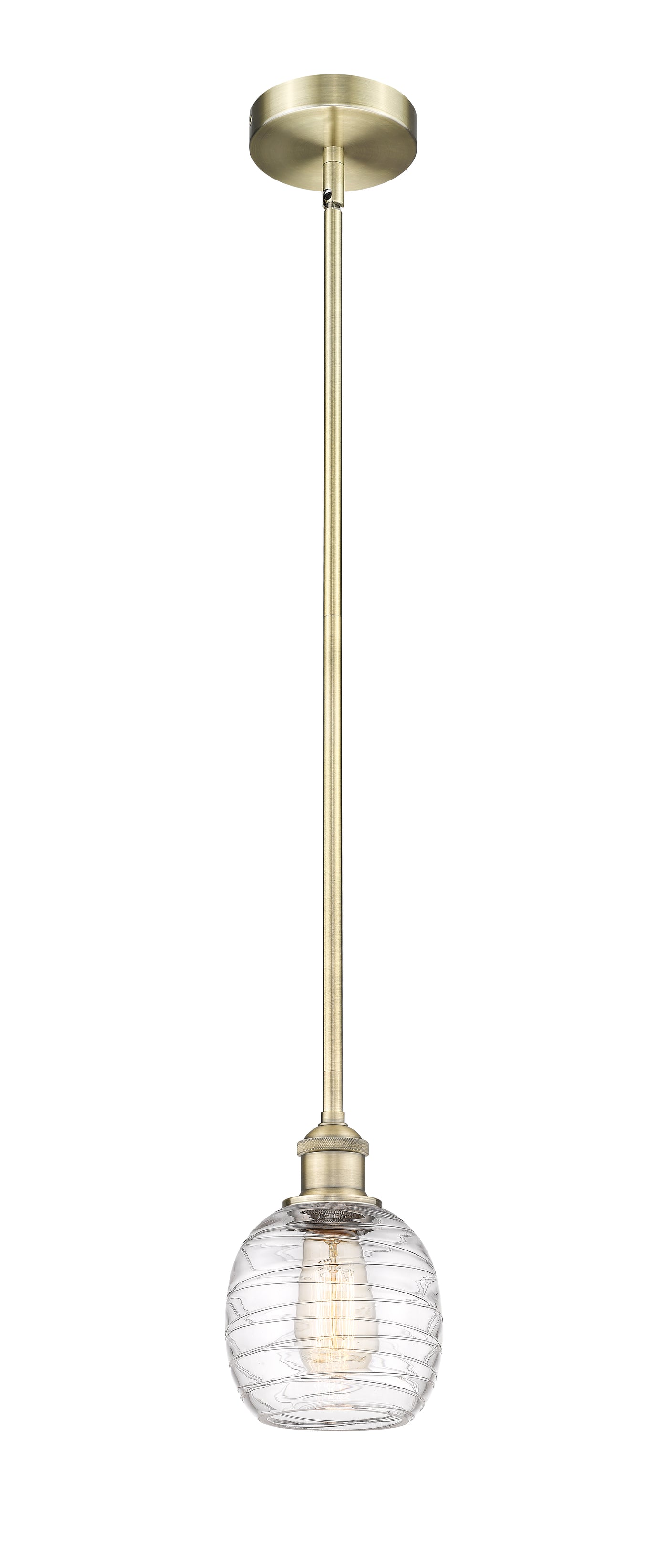 Edison Mini Pendant Antique Brass Finish