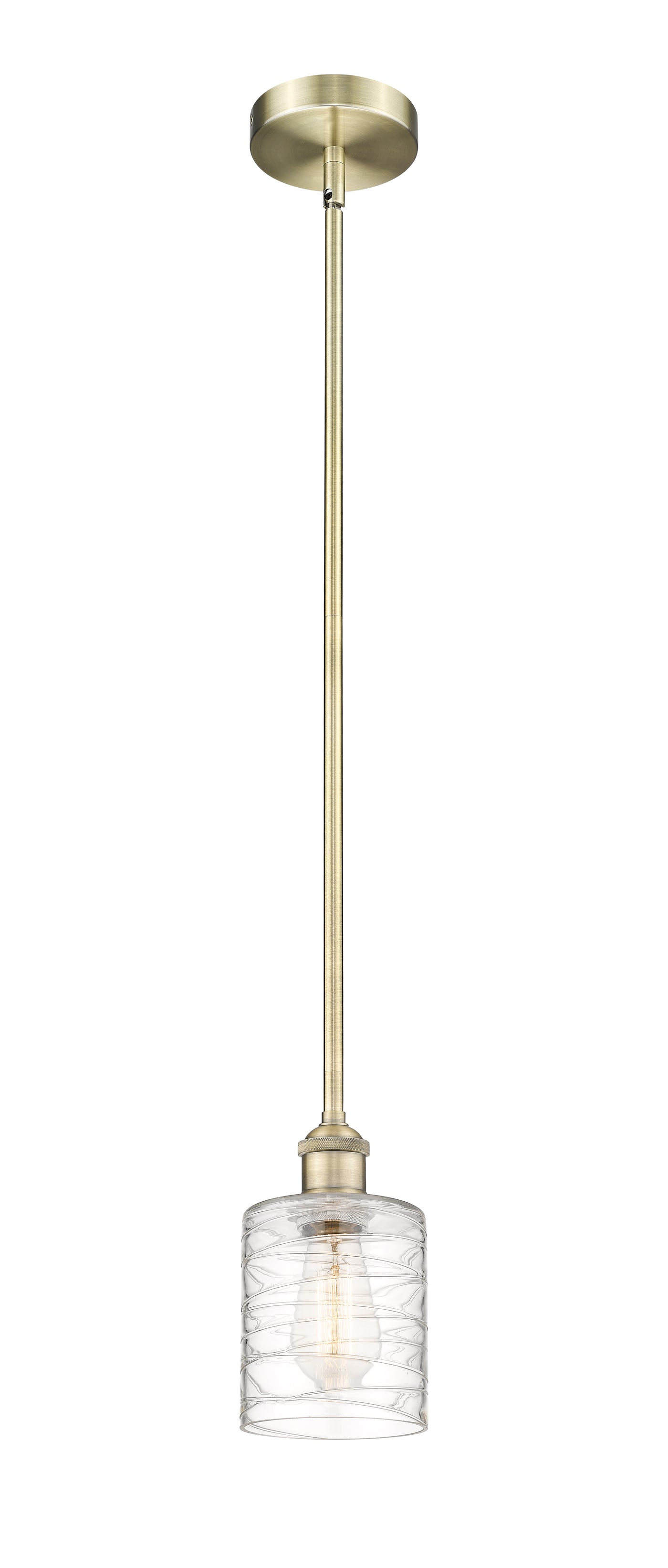 Edison Mini Pendant Antique Brass Finish