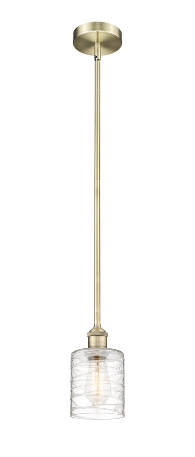 Edison Mini Pendant Antique Brass Finish