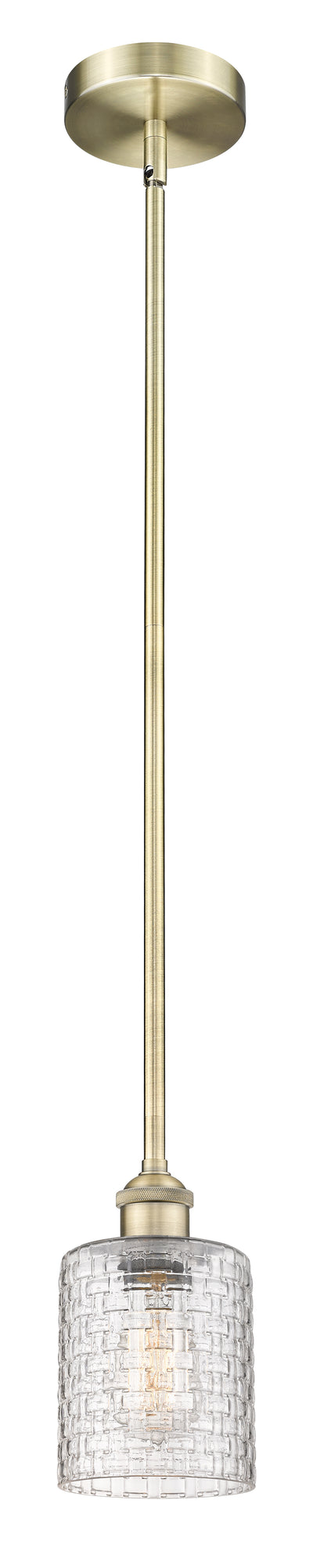 Edison Mini Pendant Antique Brass Finish