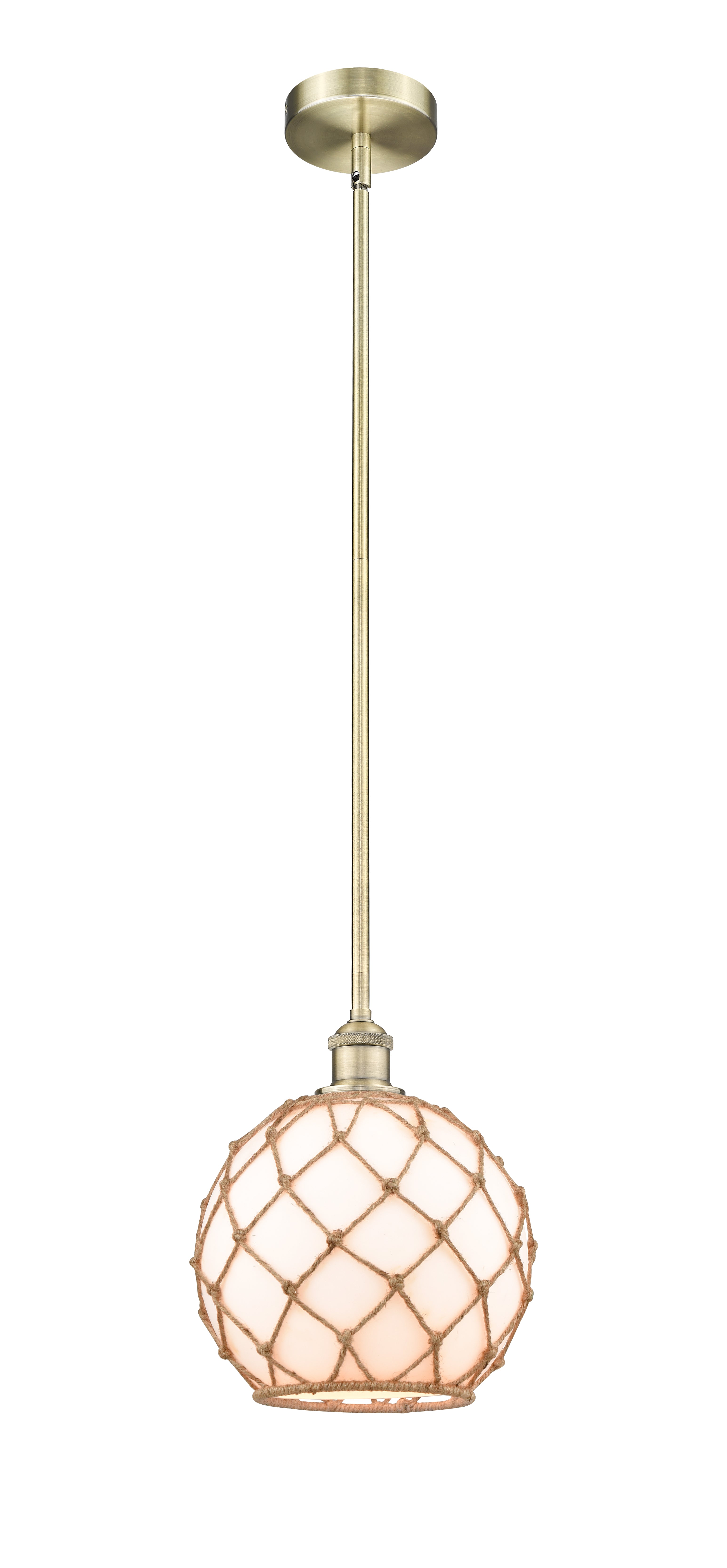 Edison Mini Pendant Antique Brass Cast