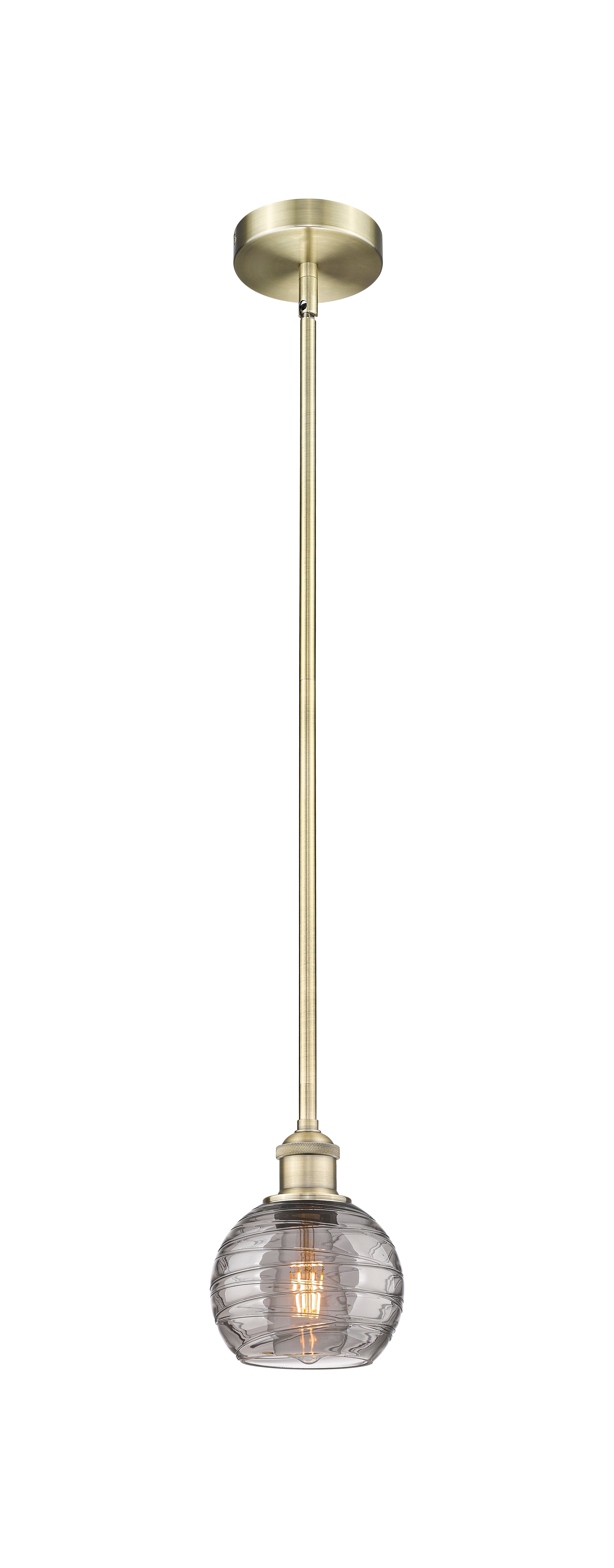 Edison Mini Pendant Antique Brass Finish
