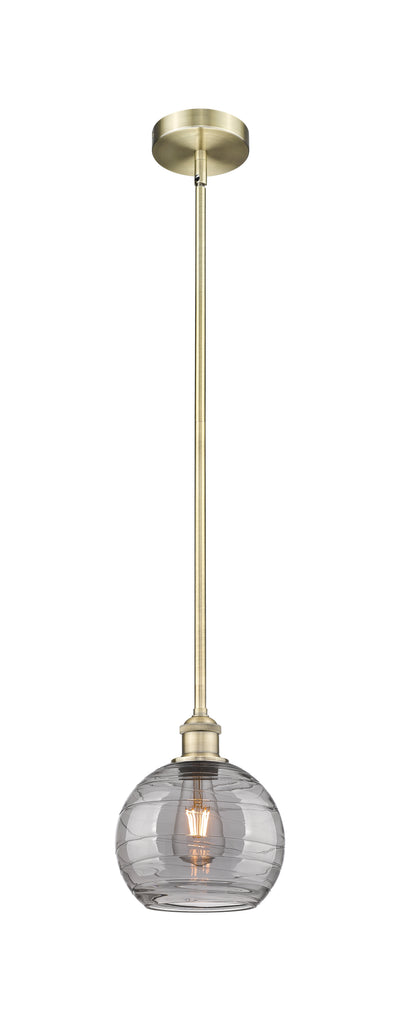 Edison Mini Pendant Antique Brass 8 Inch