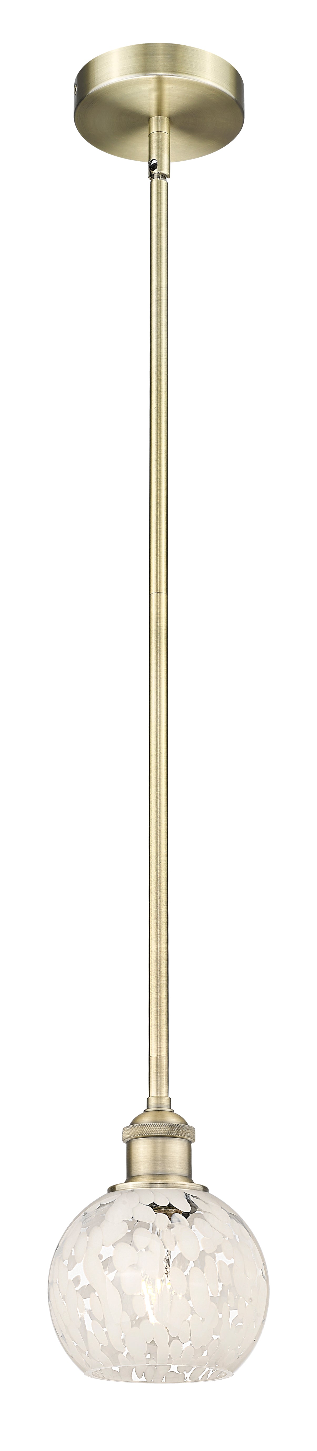 Edison Mini Pendant Antique Brass 6 Inch