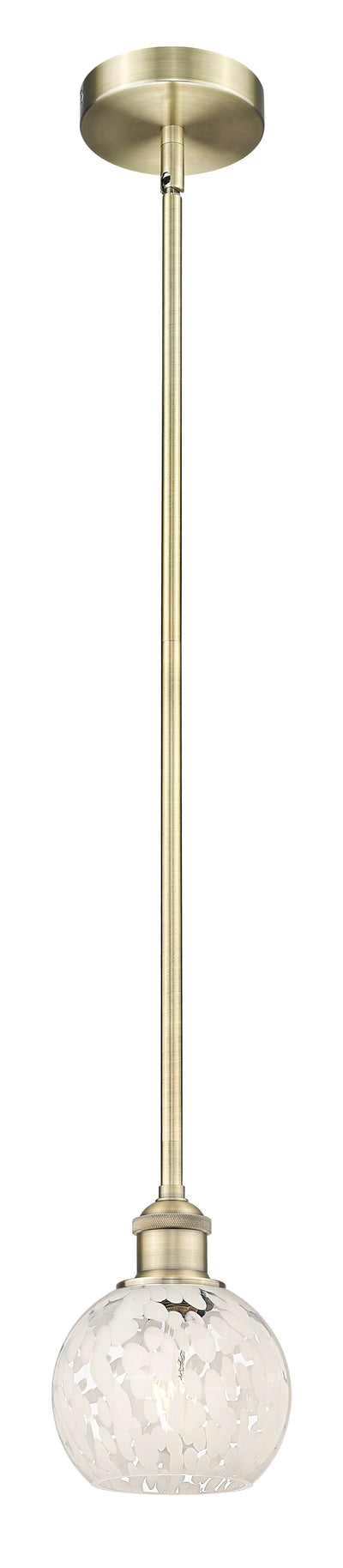 Edison Mini Pendant Antique Brass 6 Inch