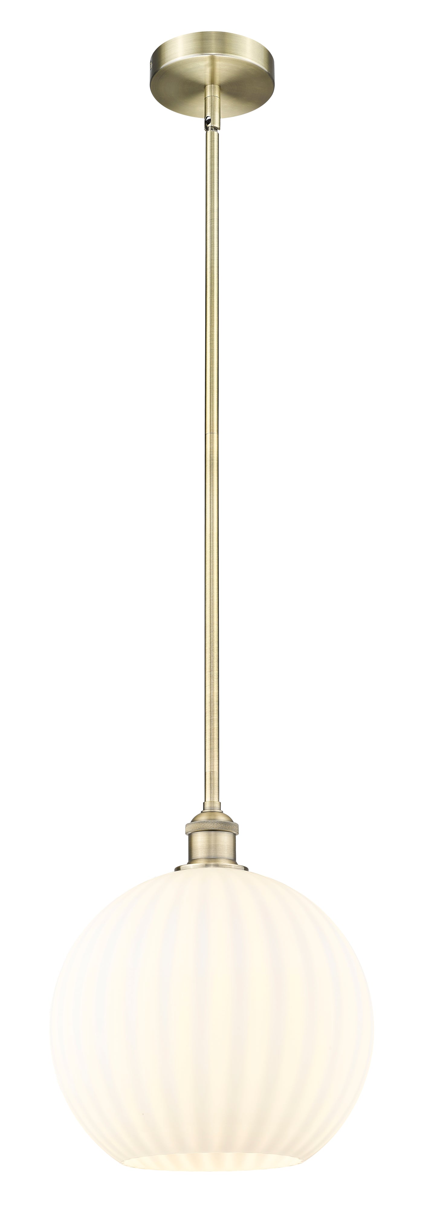 Edison Mini Pendant Cast Brass 12 Inch