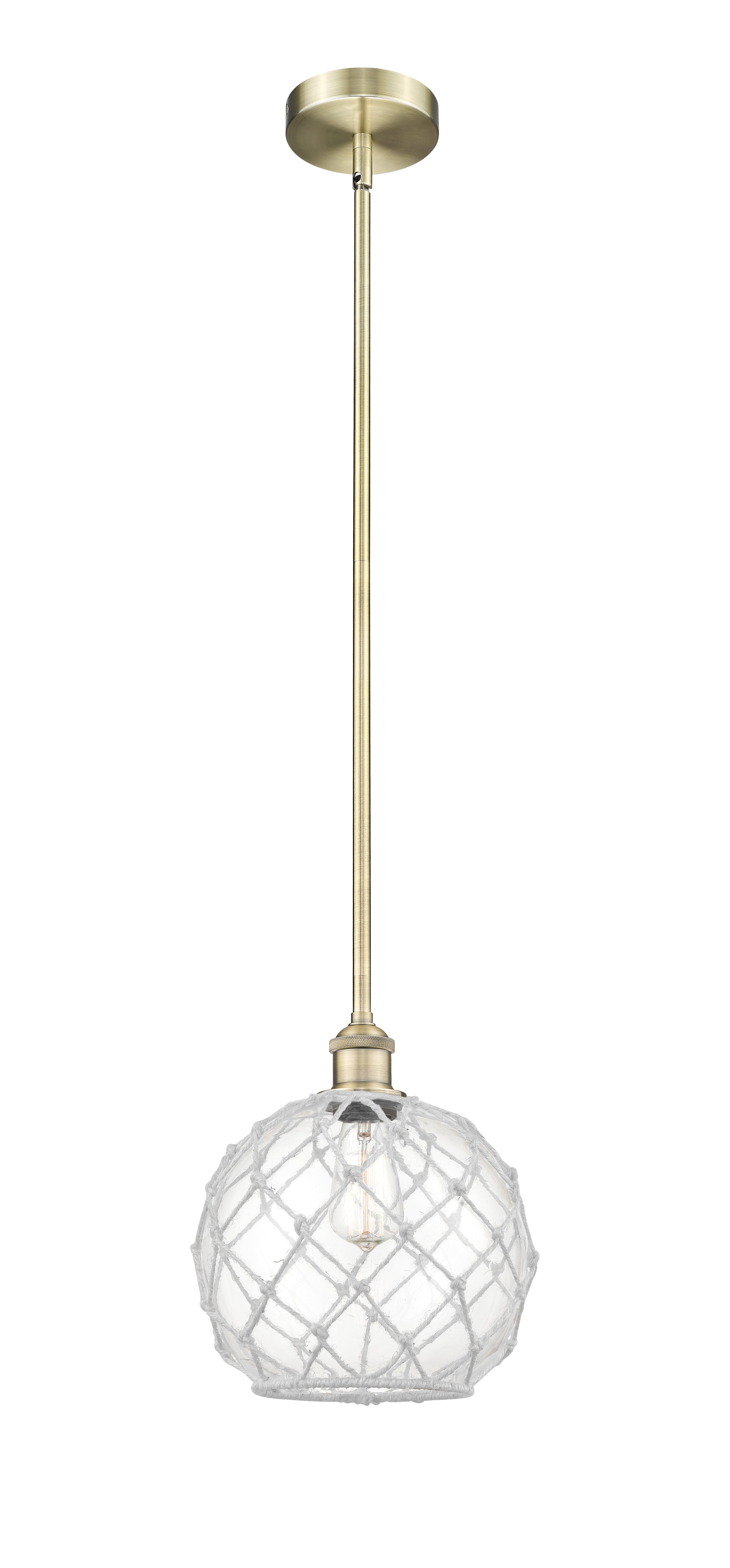 Edison Mini Pendant Antique Brass Cast