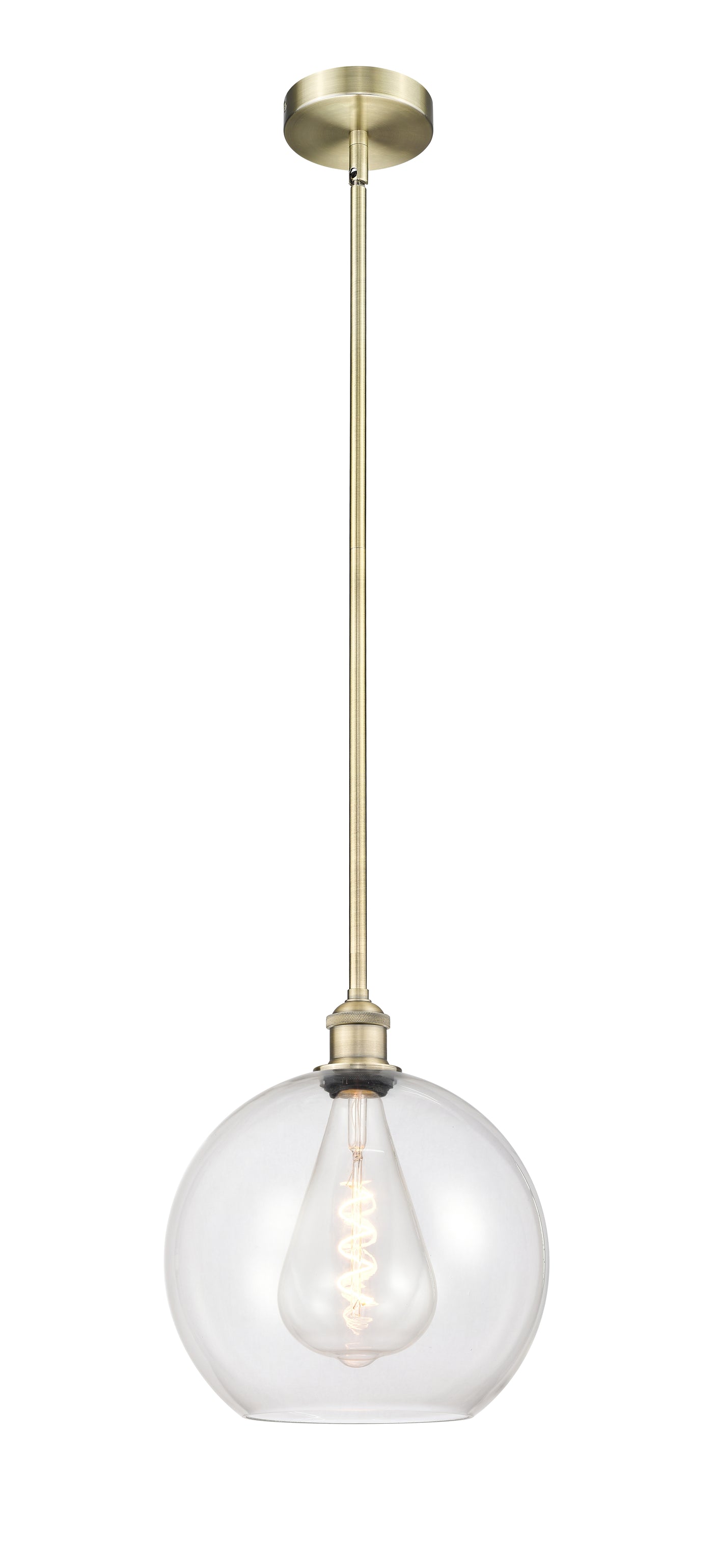 Edison Mini Pendant Antique Brass Finish