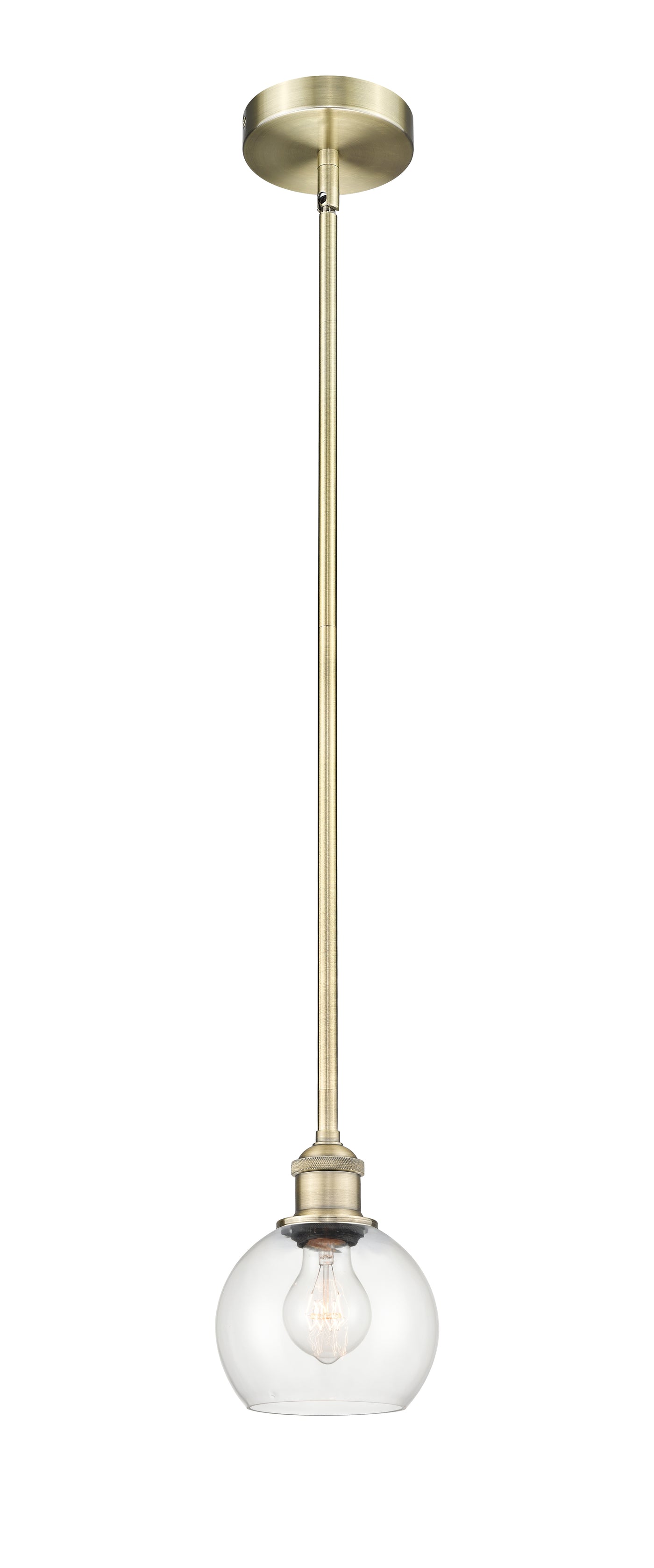 Edison Mini Pendant Antique Brass Finish