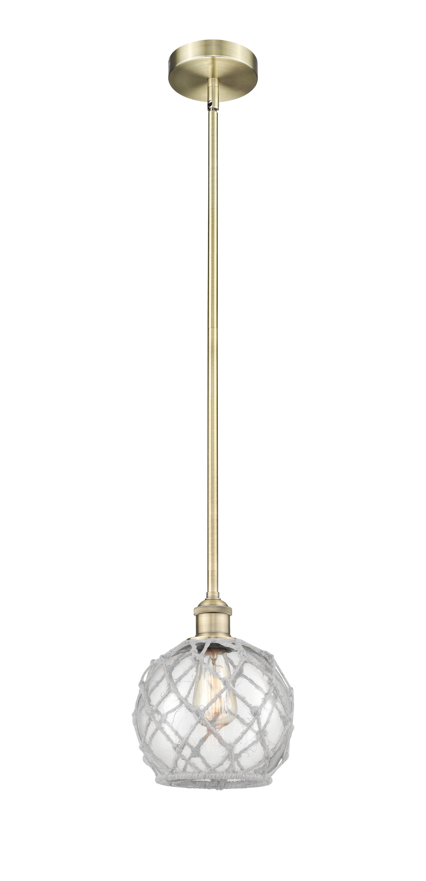 Edison Mini Pendant Antique Brass Finish