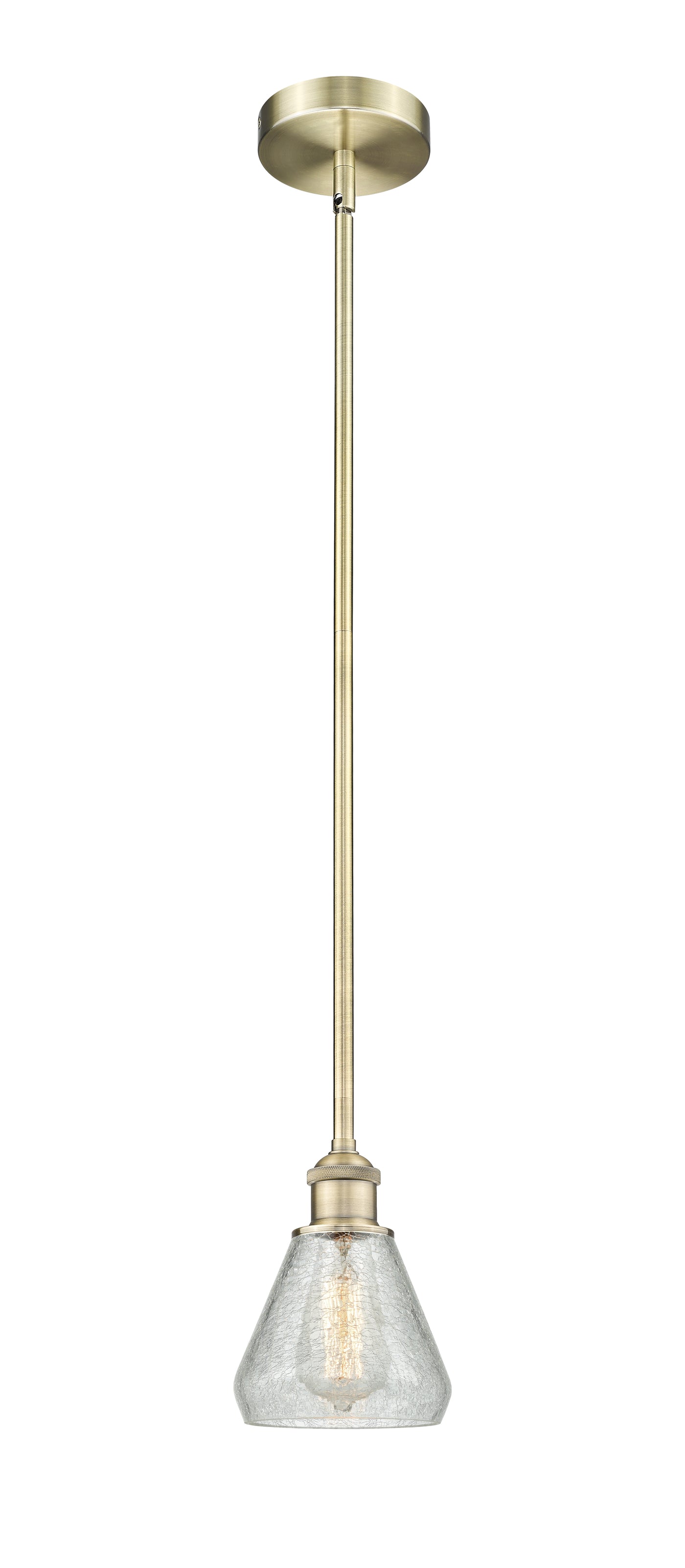 Edison Mini Pendant Cast Brass Antique Finish